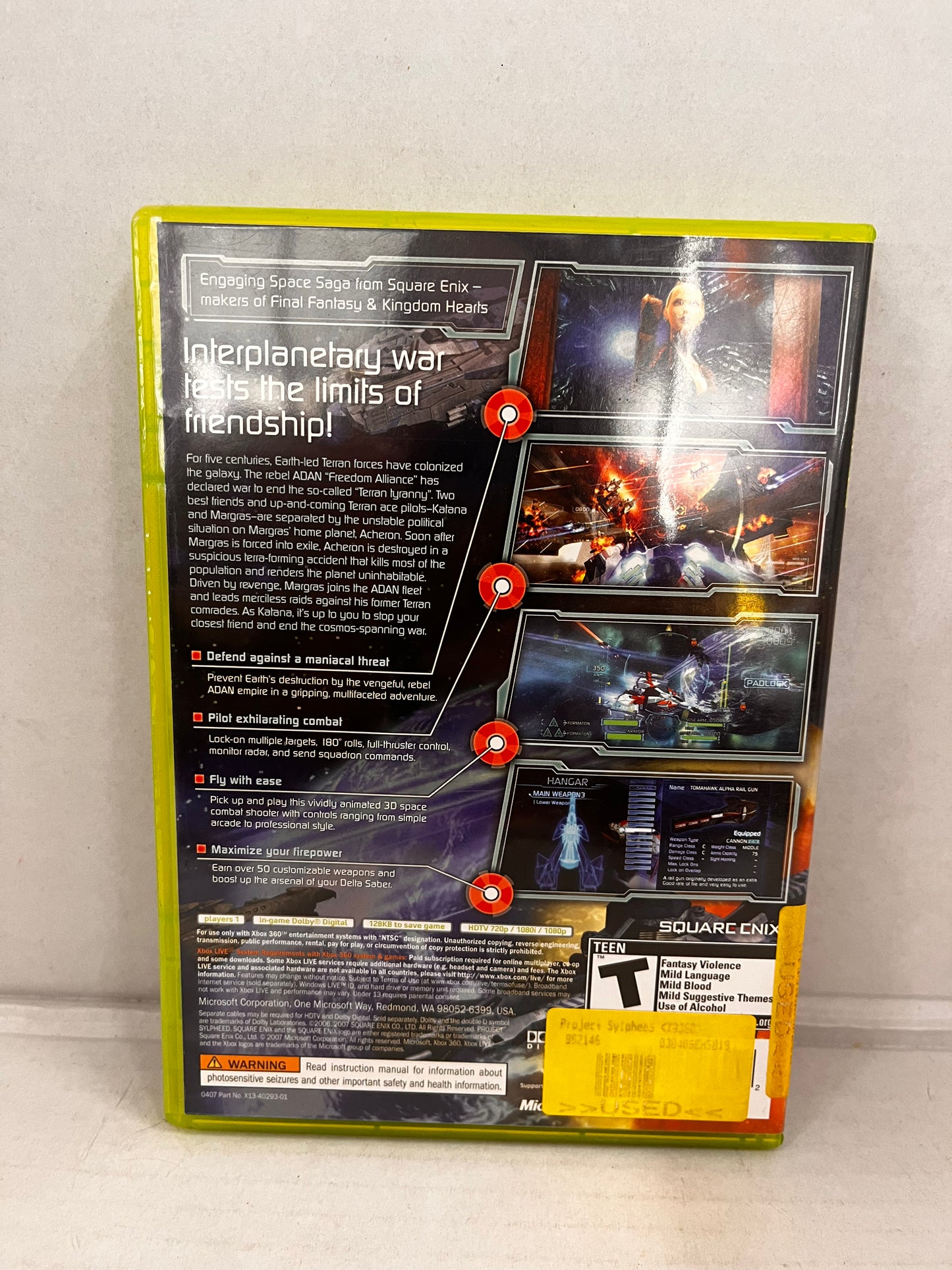 Project Sylpheed: Arc of Deception (Microsoft Xbox 360, 2007)