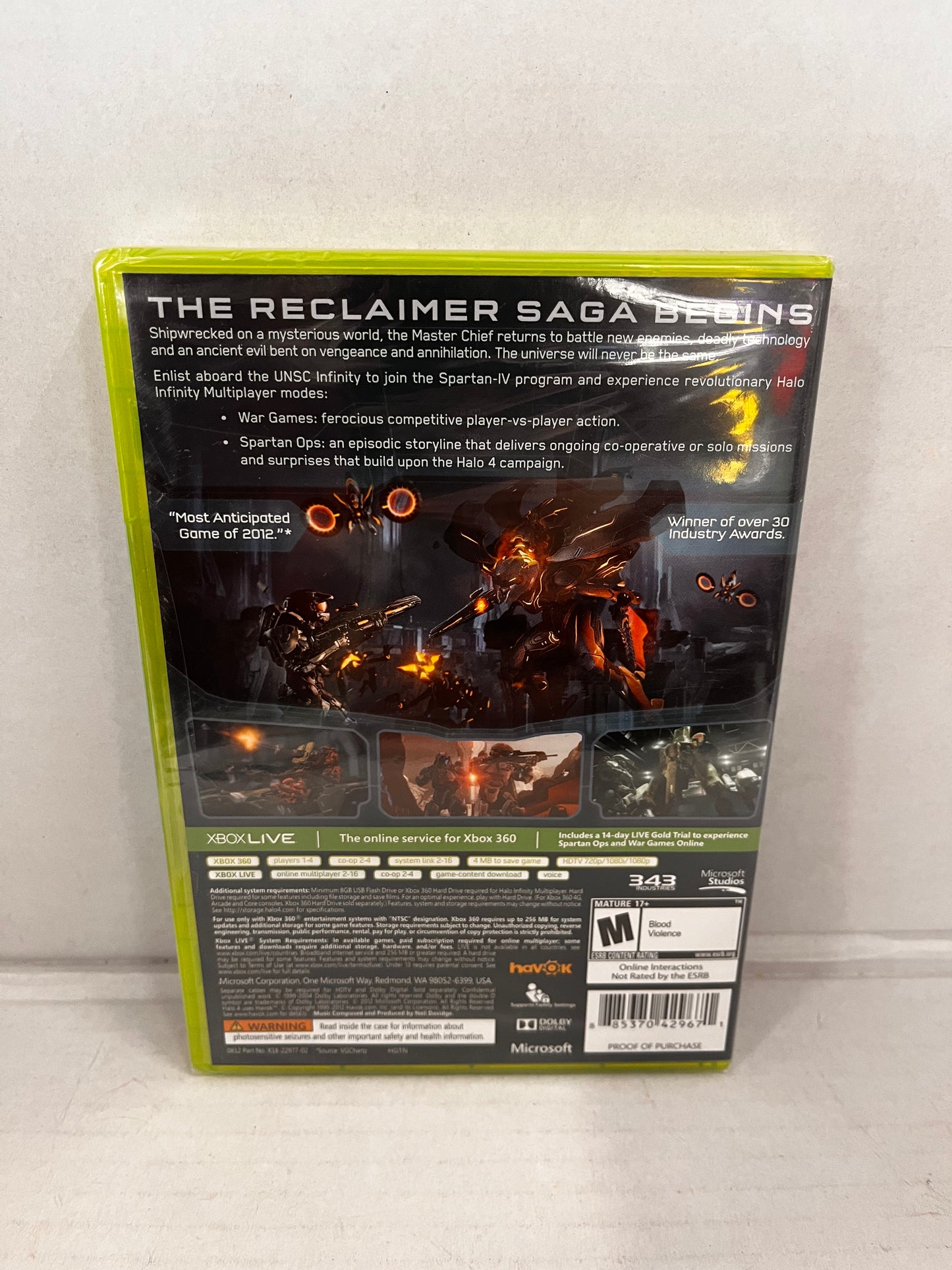 Halo 4 for Microsoft Xbox 360 - FACTORY SEALED