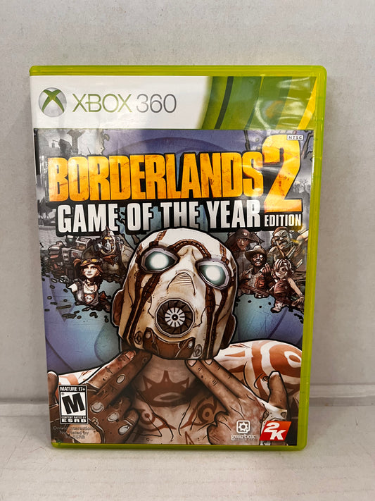 Borderlands 2: Game of the Year Edition (Microsoft Xbox 360, 2013) Complete