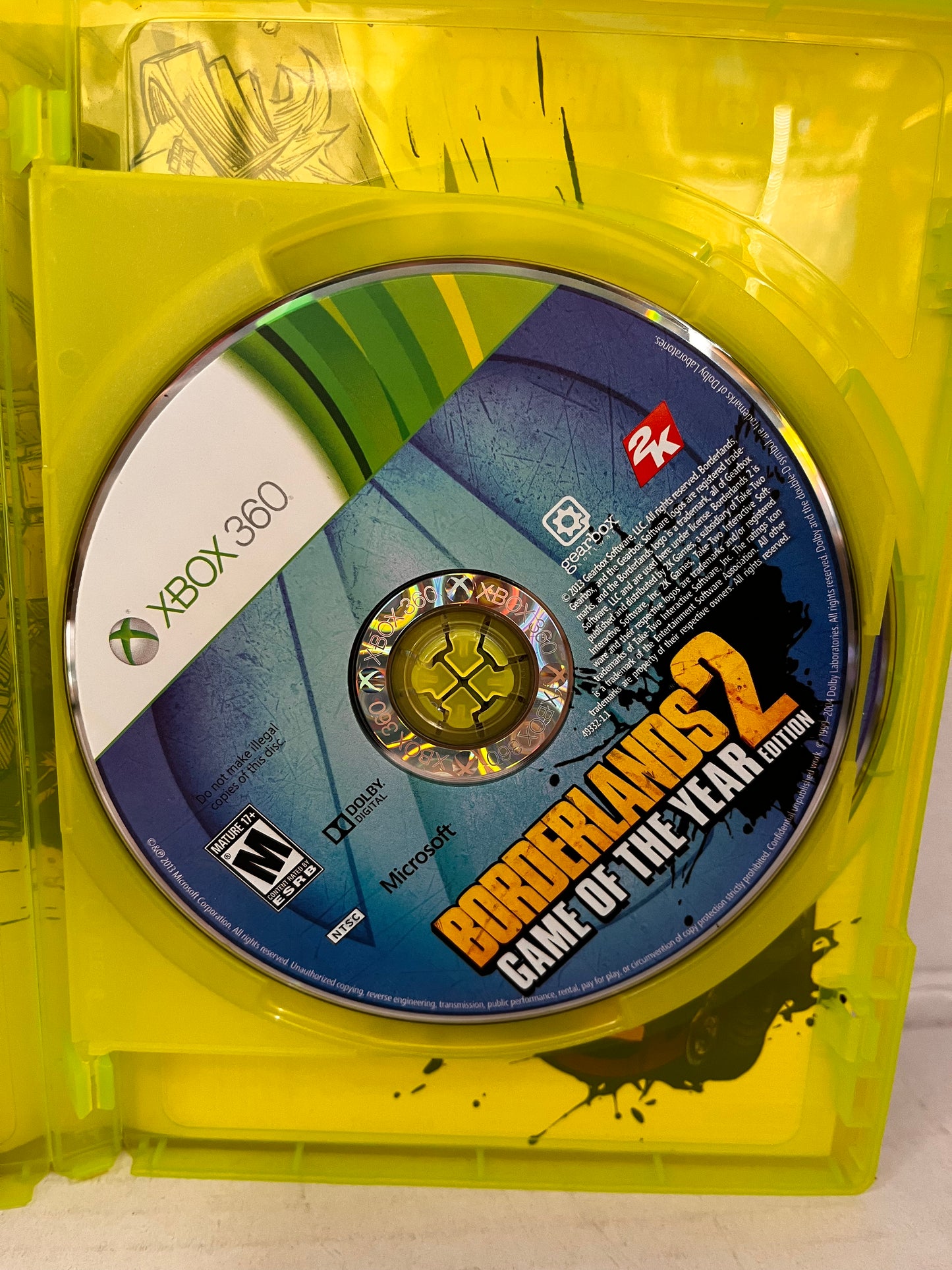 Borderlands 2: Game of the Year Edition (Microsoft Xbox 360, 2013) Complete
