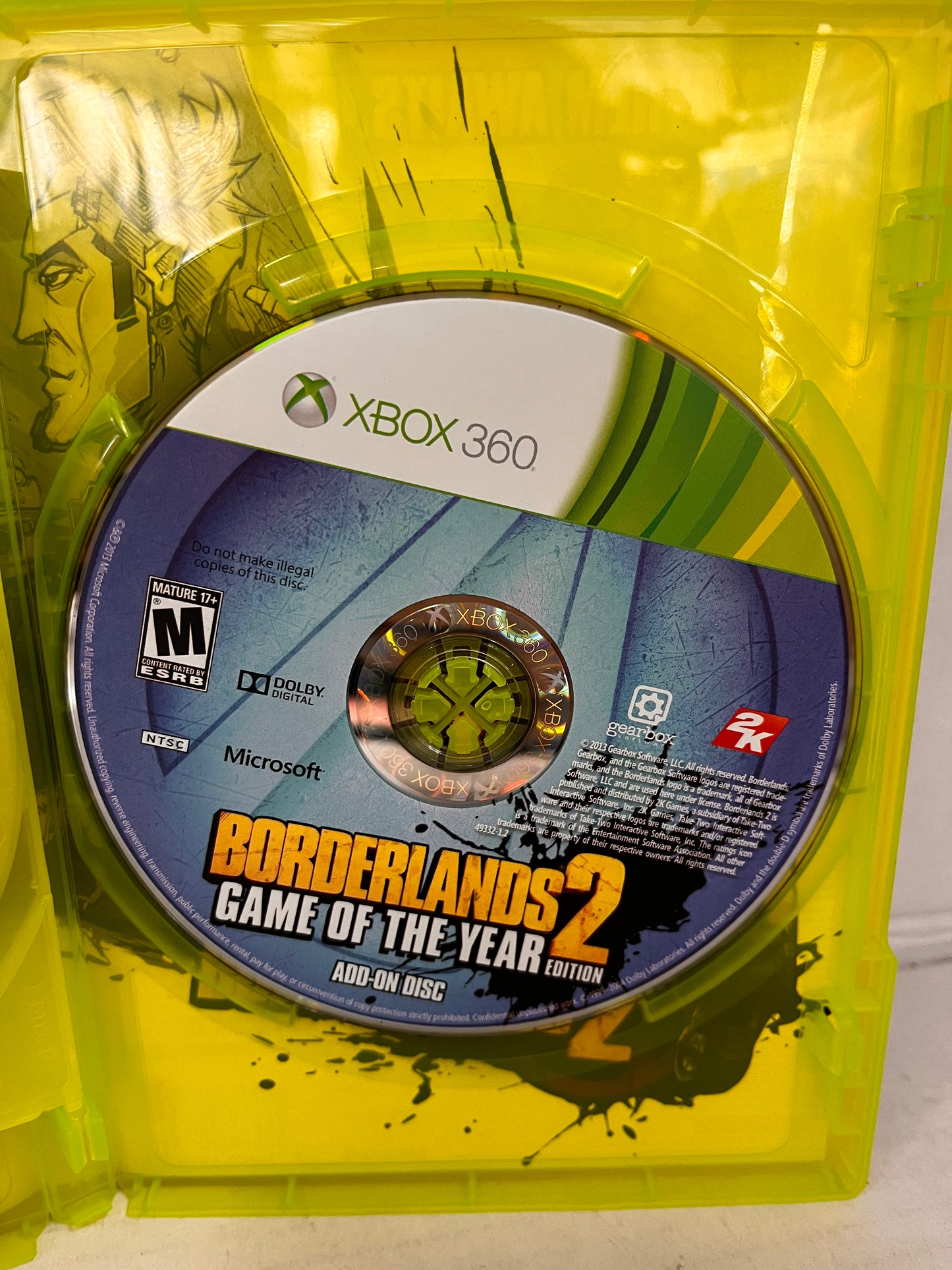 Borderlands 2: Game of the Year Edition (Microsoft Xbox 360, 2013) Complete