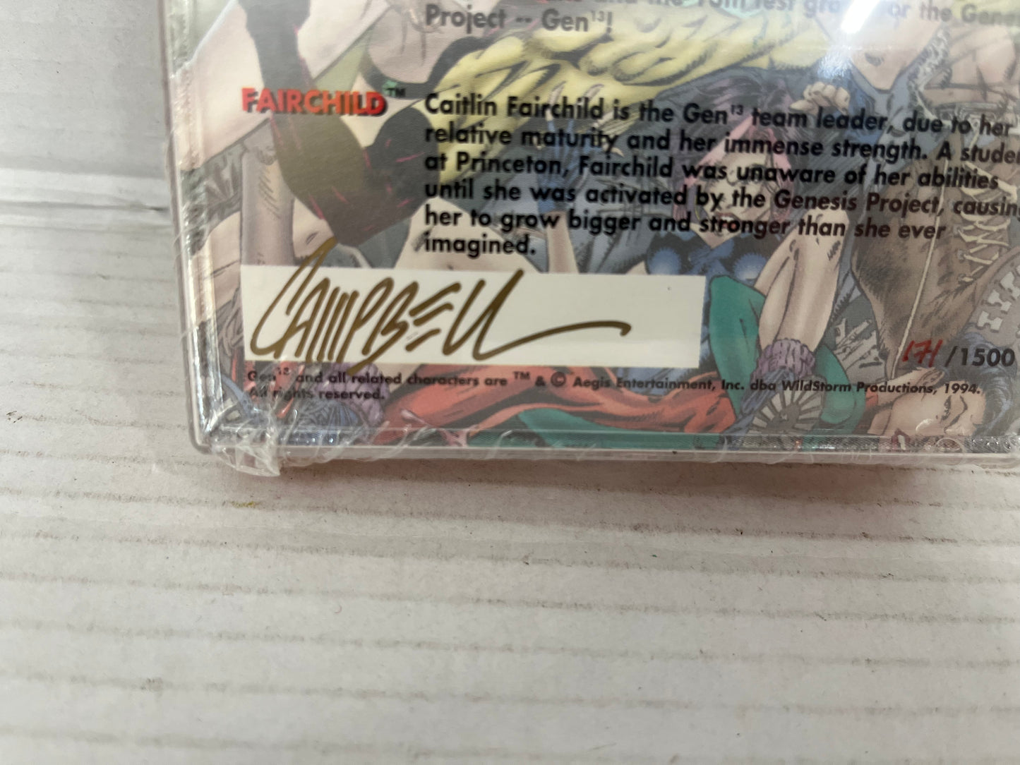 1994 Gen13 Sealed Limited Edition Signed J. Scott Campbell Collector Pin Set