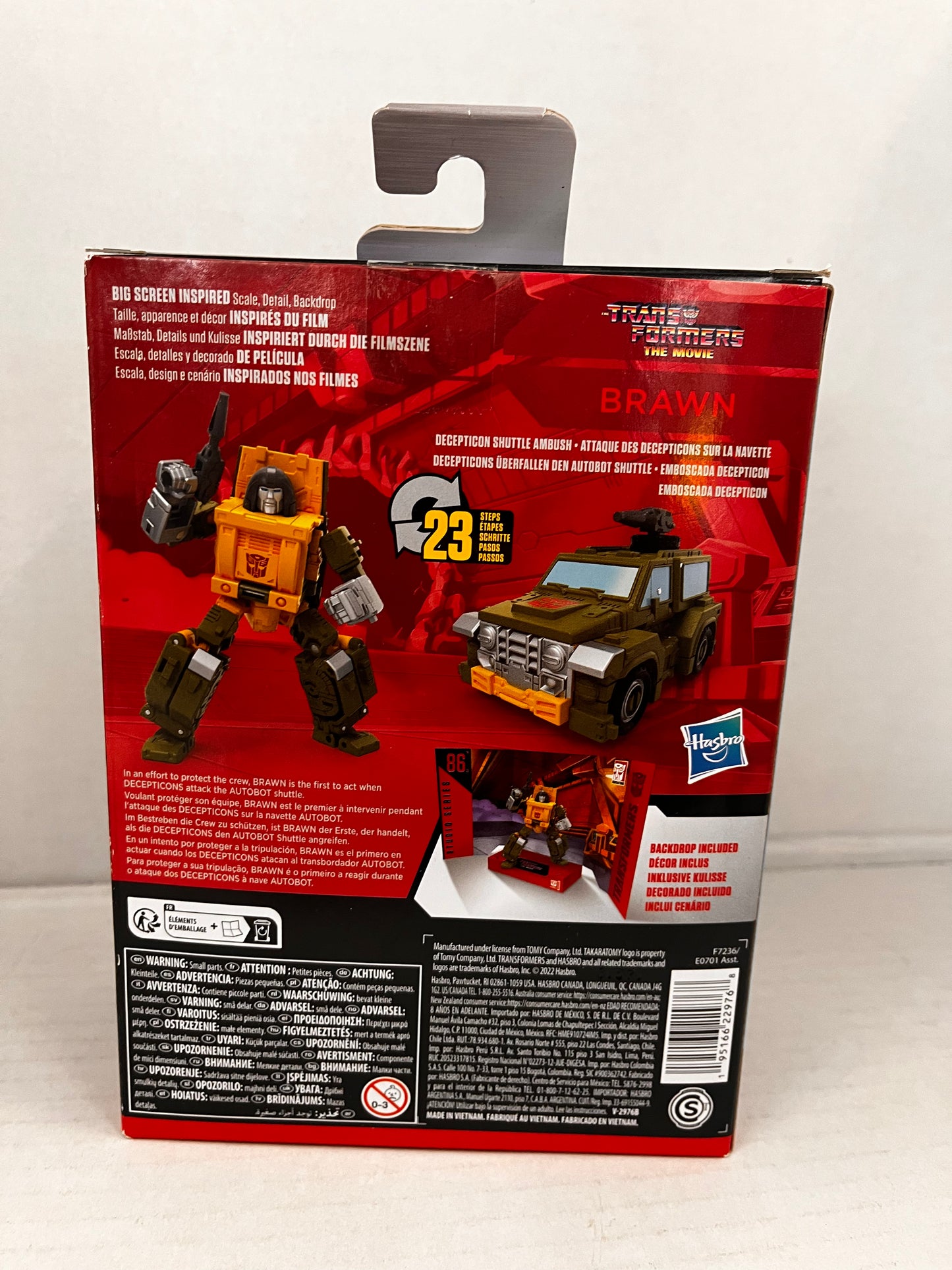 Transformers The Movie - Studio Series #86 22 BRAWN Action Figure- Hasbro