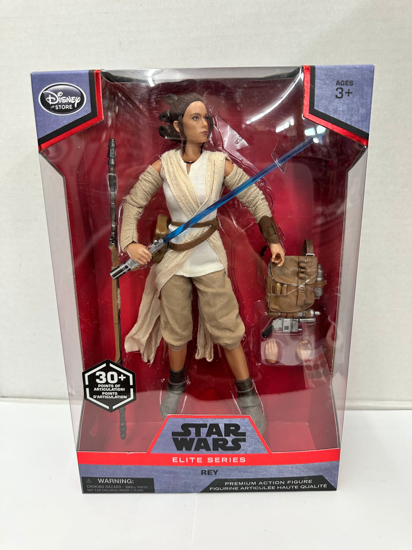 Disney Store Star Wars Elite Series 12" REY Premium Action Figure