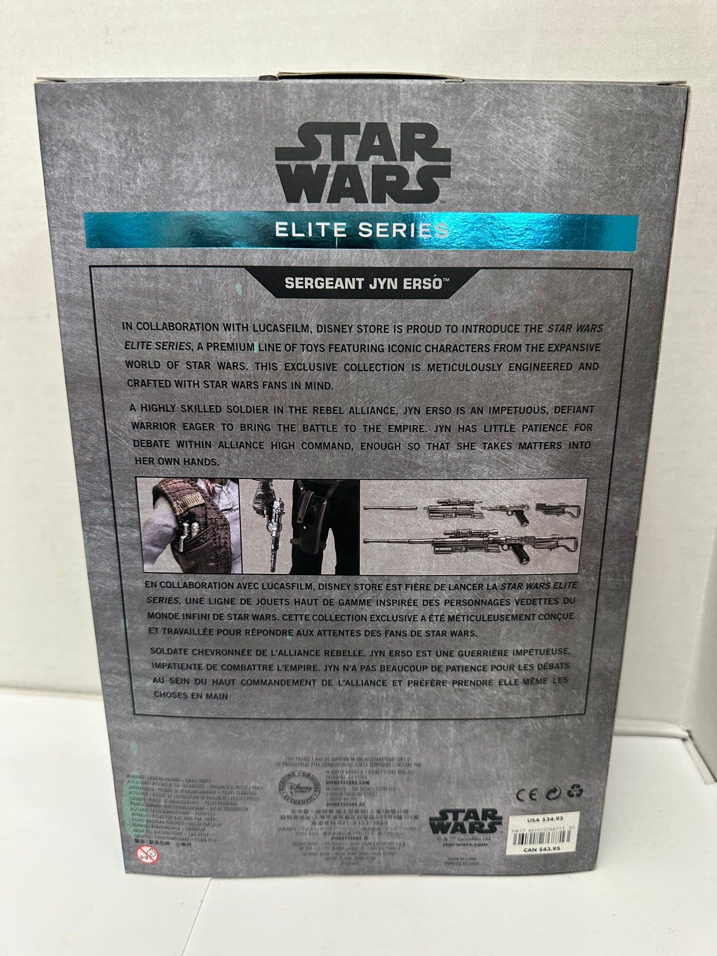 Disney Star Wars Elite Series Sergeant JYN ERSO 12" Action Figure