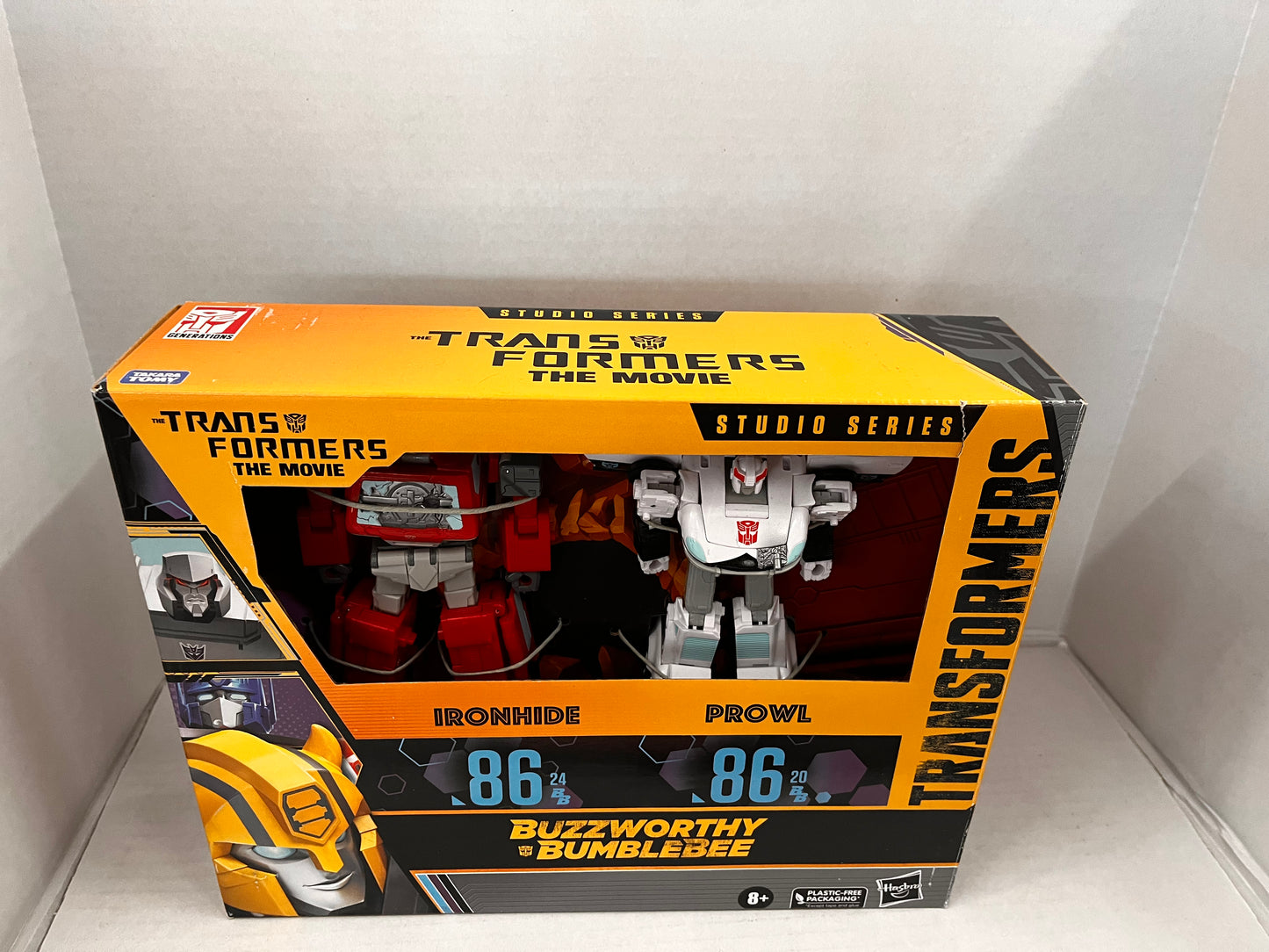 Transformers Studio Series 86 Movie 2pk Buzzworthy Bumblebee IRONHIDE & PROWL