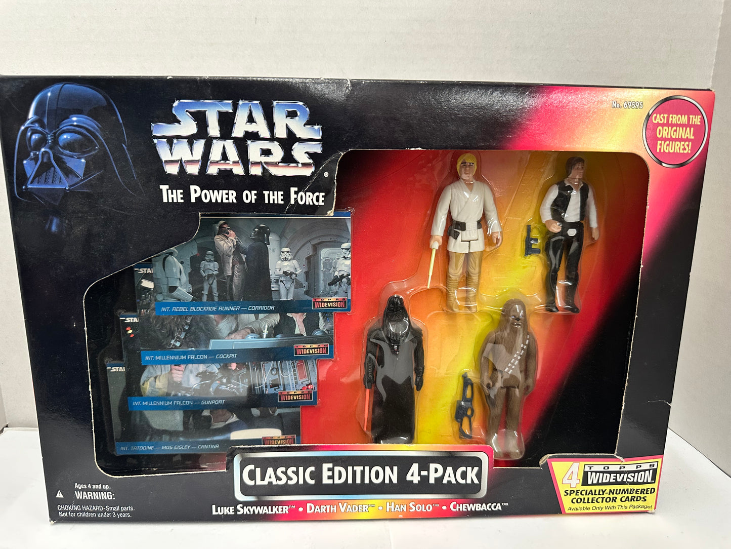 Vintage Star Wars Power of the Force CLASSIC EDITION 4-PACK Kenner 1995 NEW