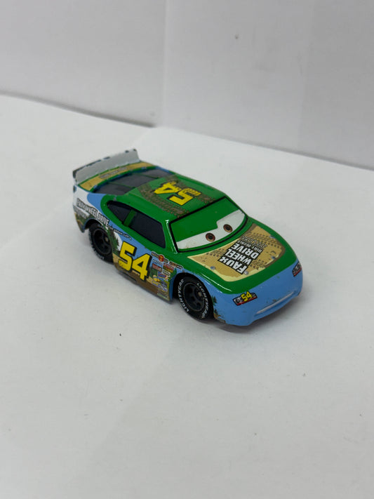 Disney Pixar Cars Johnny Blamer Faux Wheel Drive #54 Diecast 1:55 Piston Cup