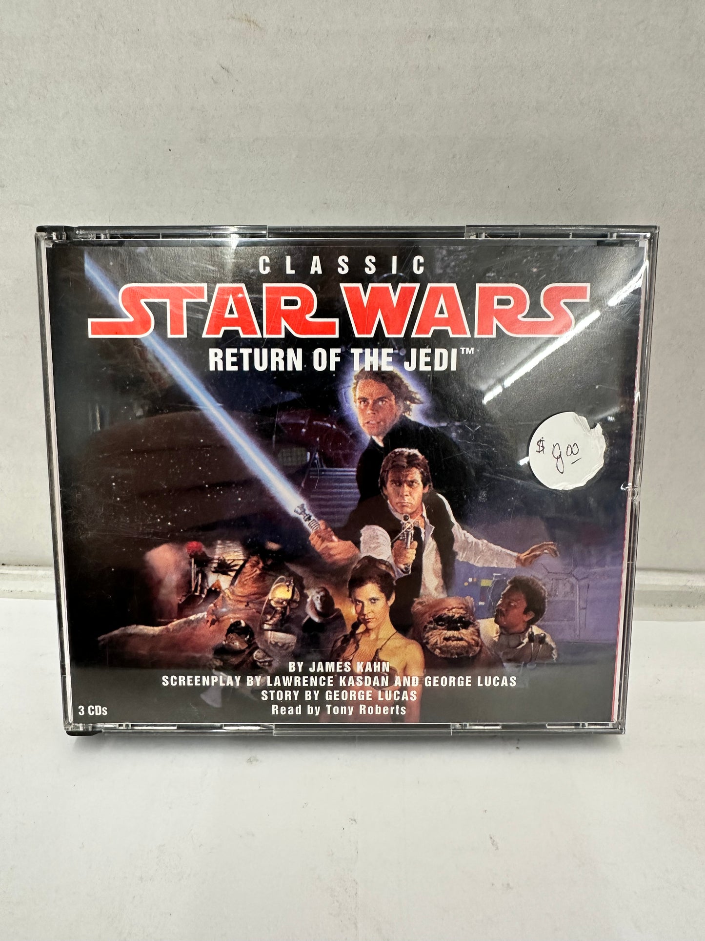 Classic Star Wars Return of the Jedi 3 x CD Audiobook 1994 Read by Tony Roberts
