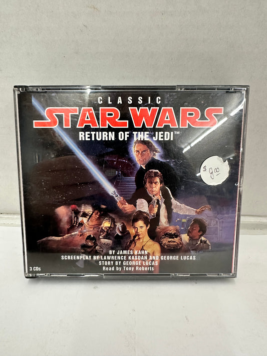 Classic Star Wars Return of the Jedi 3 x CD Audiobook 1994 Read by Tony Roberts