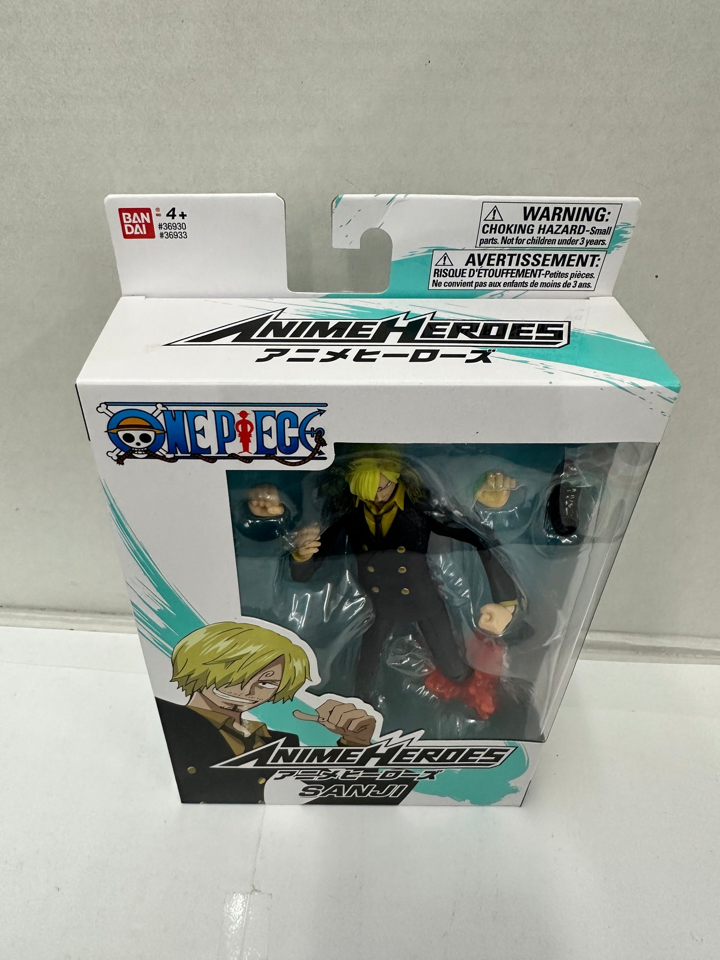 Bandai One Piece Anime Heroes Sanji 6” Action Figure
