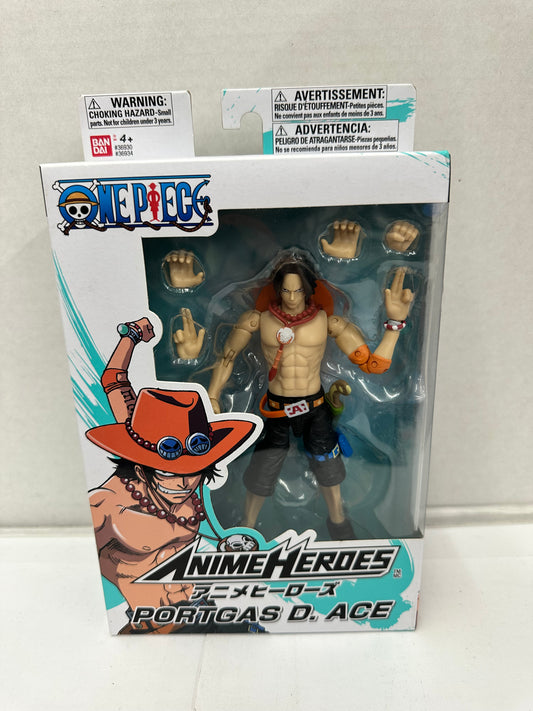 One Piece Portgas D. Ace - Fully Posable Action Figure Bandai Anime Heroes