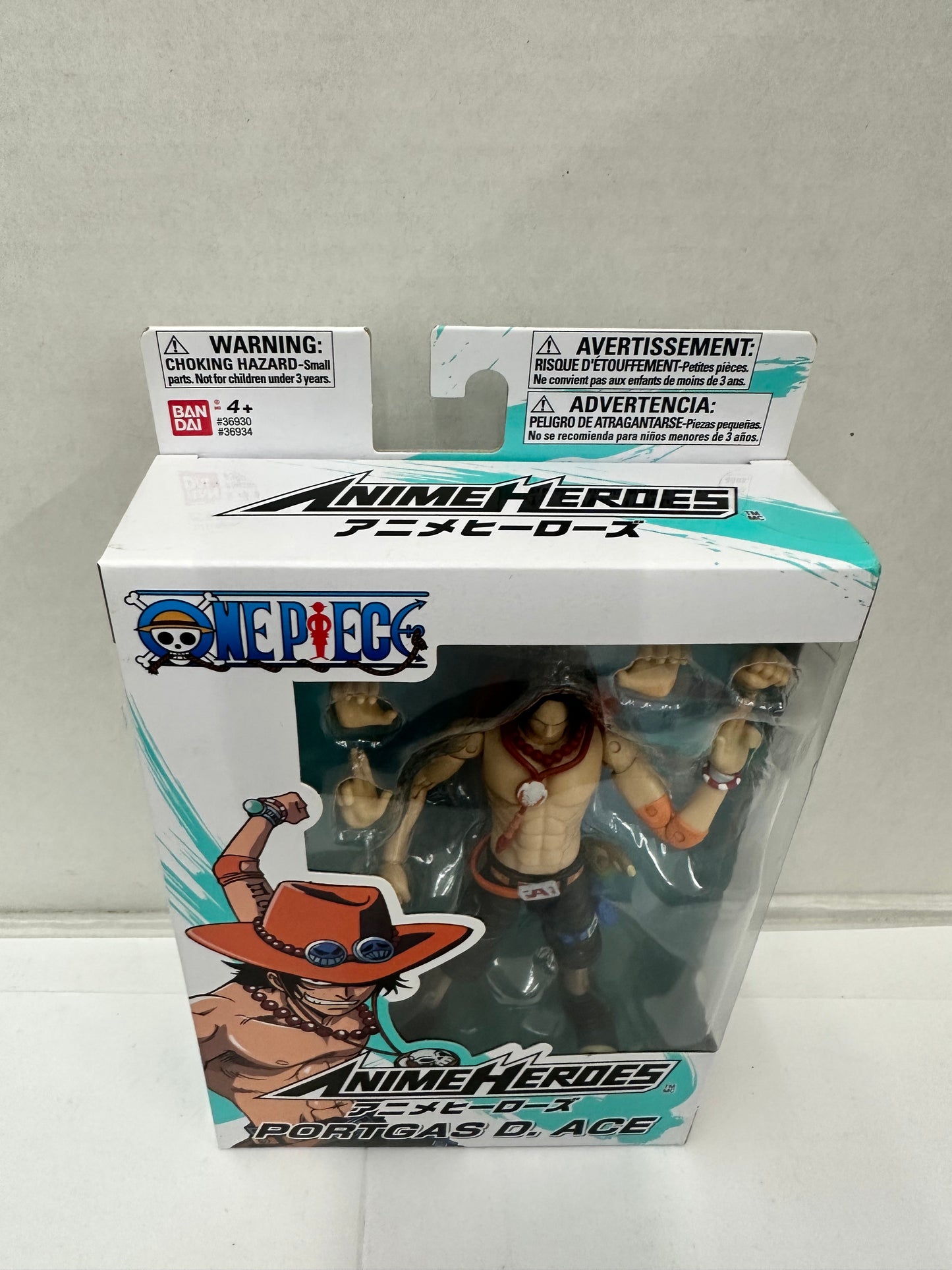 One Piece Portgas D. Ace - Fully Posable Action Figure Bandai Anime Heroes