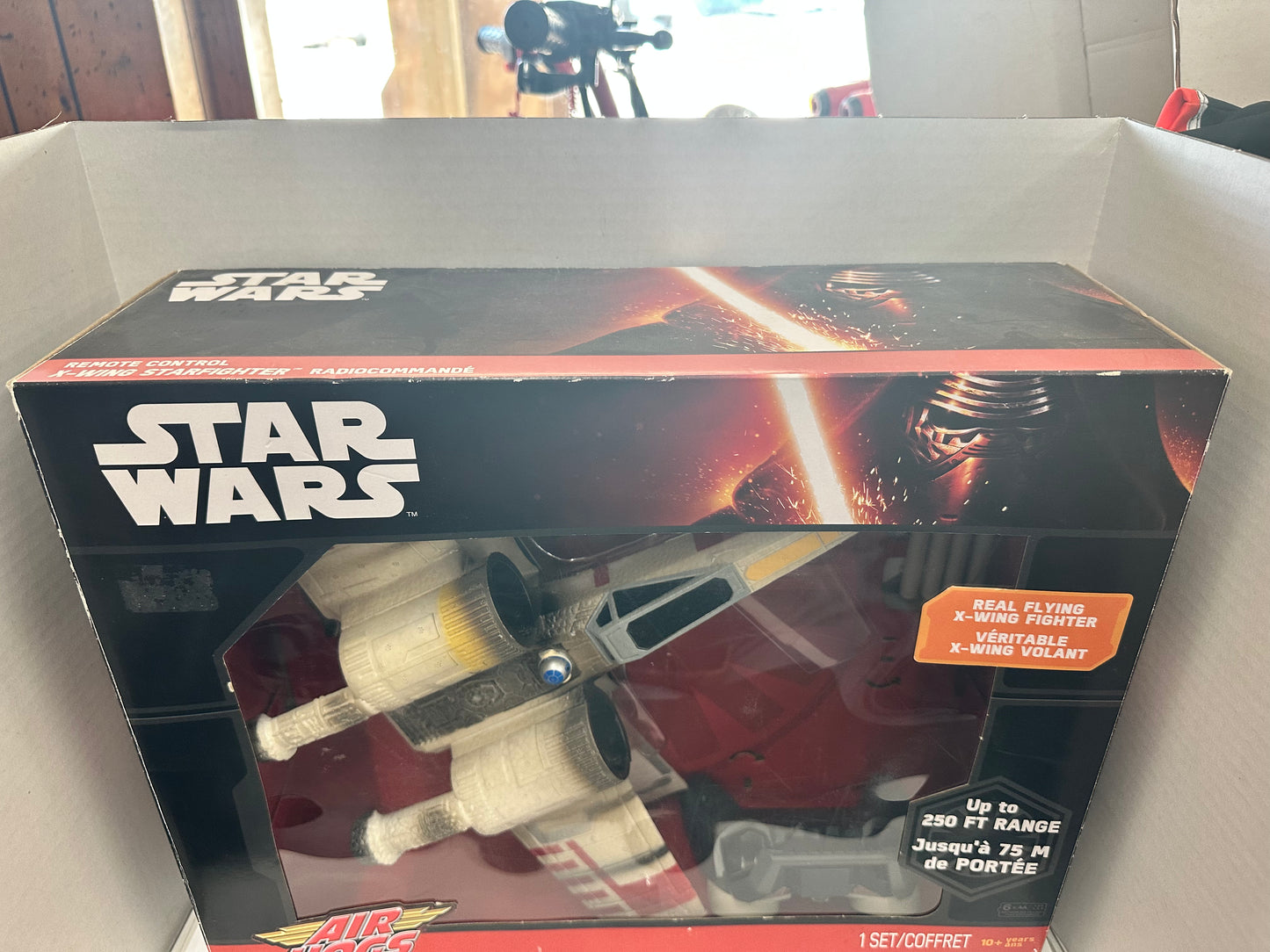 STAR WARS REMOTE CONTROL AIR HOGS X-Wing Fighter Open Box