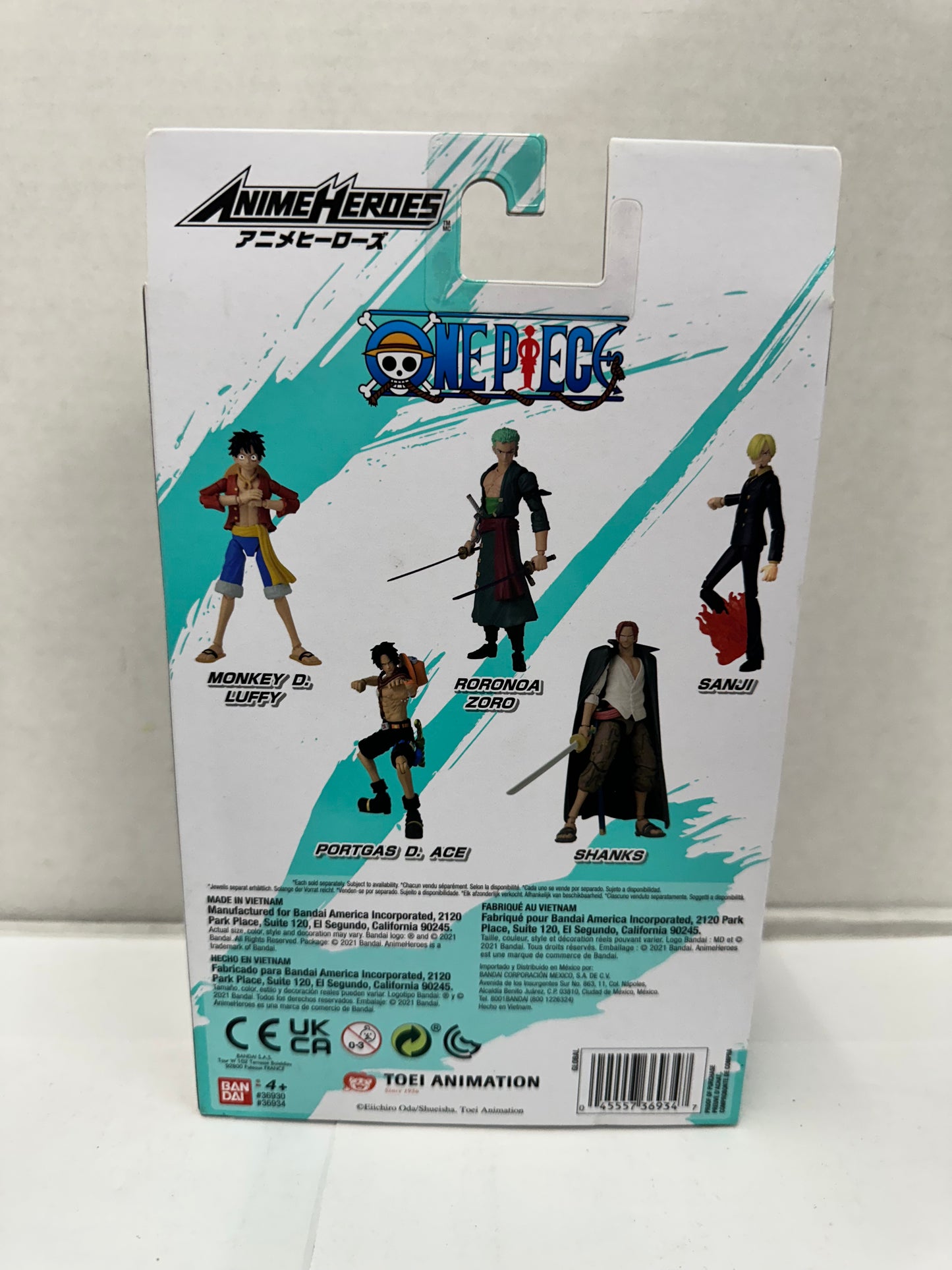 One Piece Portgas D. Ace - Fully Posable Action Figure Bandai Anime Heroes