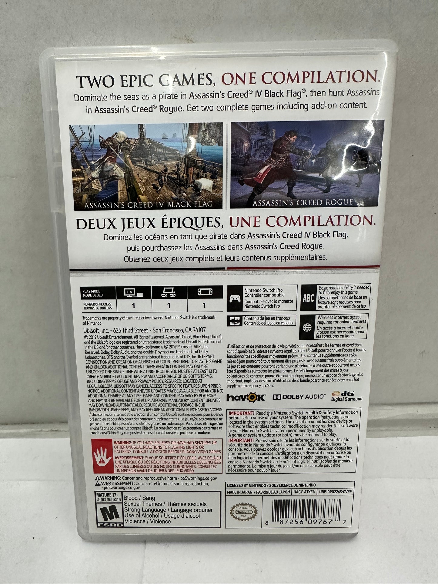 Assassin's Creed: The Rebel Collection (Nintendo Switch, 2019) (PD1124146)
