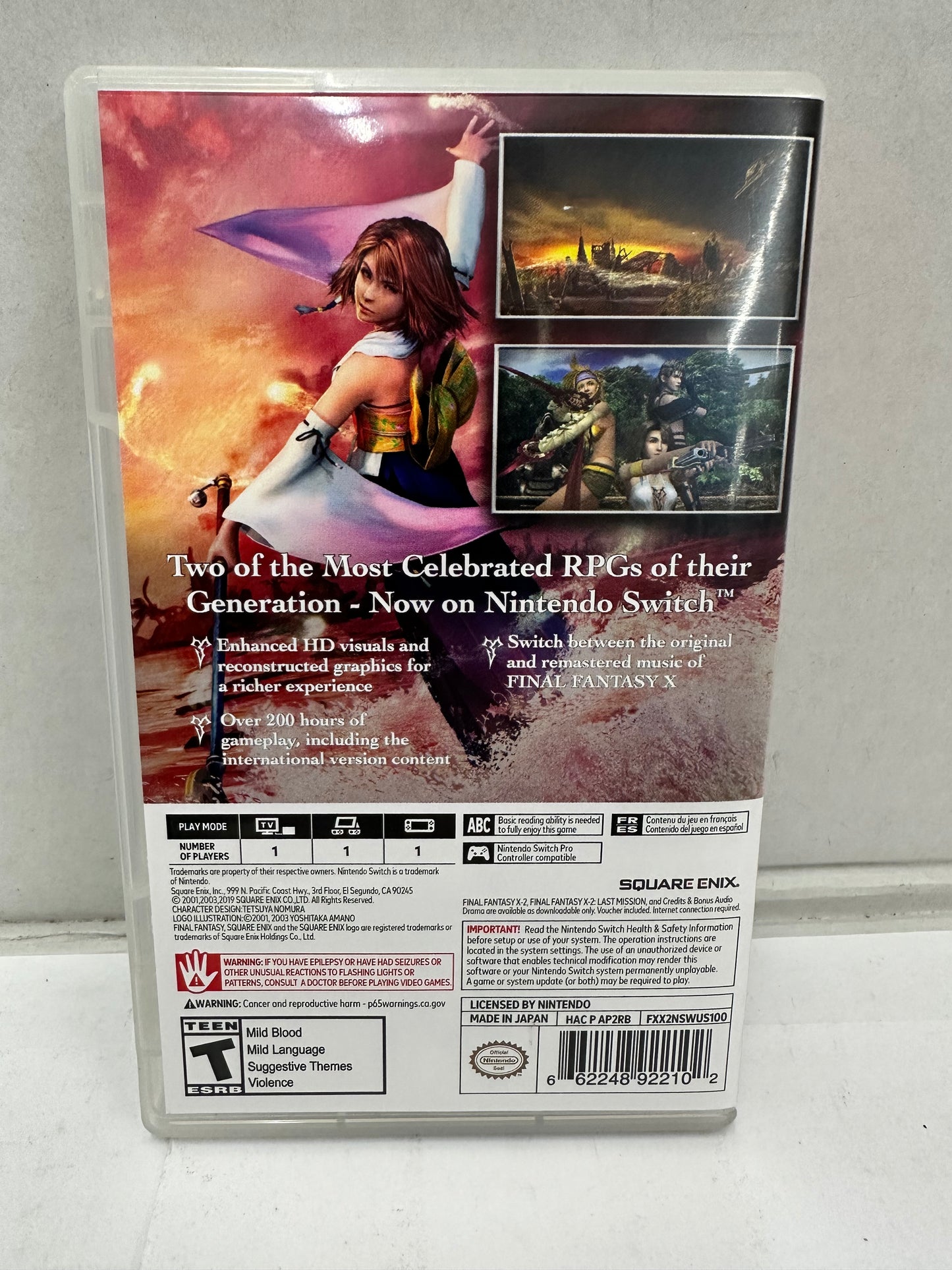 Final Fantasy X/X-2 HD Remaster Nintendo Switch