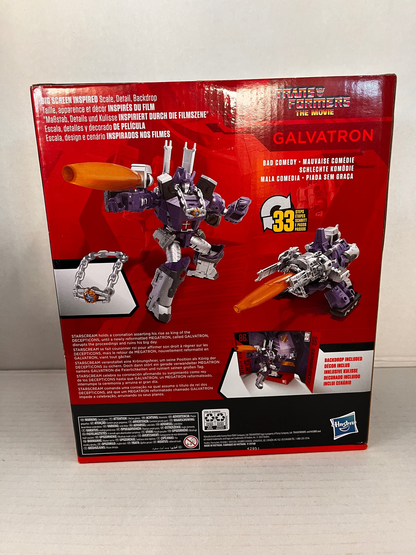 Hasbro Transformers Studio Series 86 Leader Class Galvatron