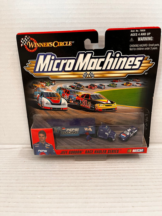 Micro Machines Race Hauler Series Jeff Gordon #24 Pepsi Winners Circle 1999