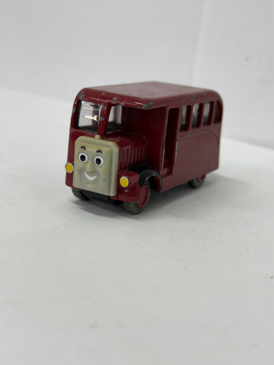 Thomas the Train Bertie Bus Diecast Metal Friends Take Play Along Red  2002