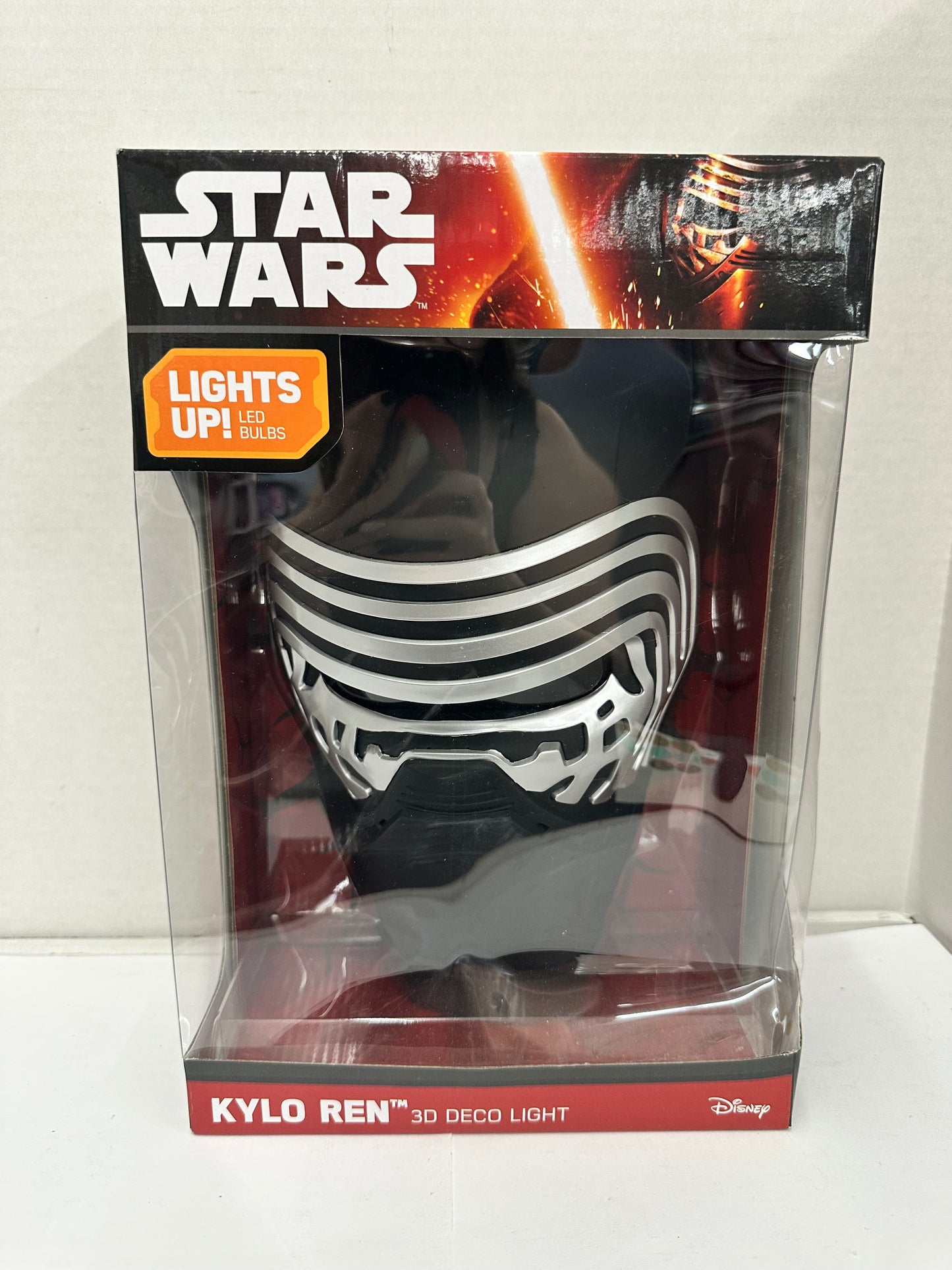 Disney KYLO REN Face Head 3D FX Deco Wall Nightlight LED Light Star Wars