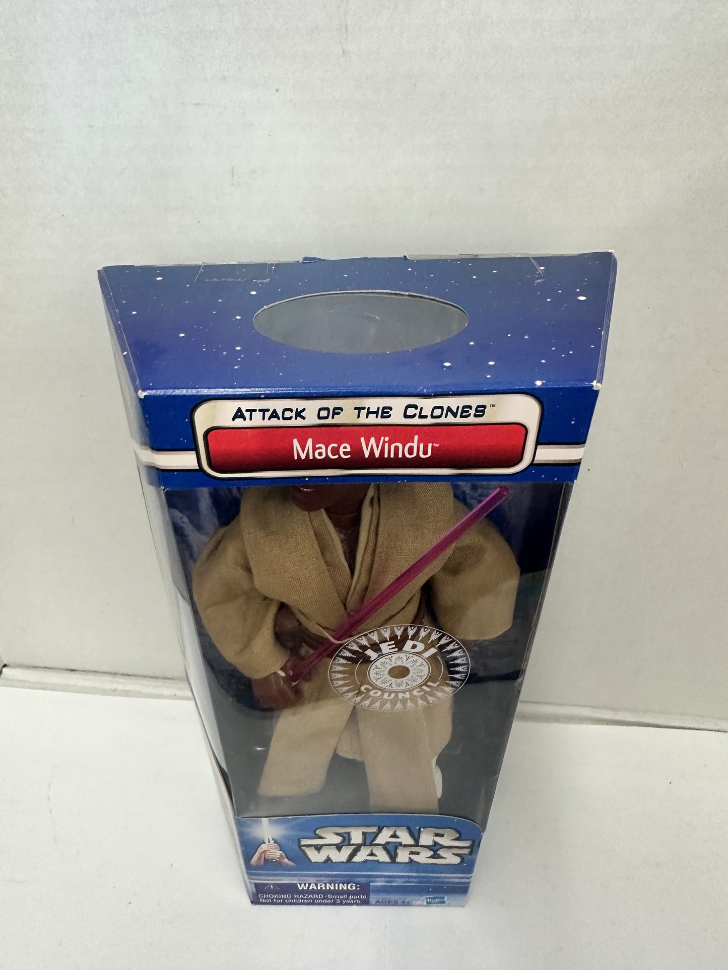 Star Wars Attack of the Clones MACE WINDU 12" action figure Jedi Council
