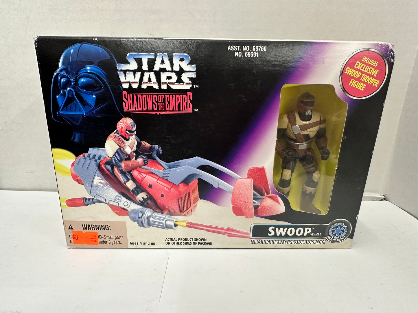 Star Wars Shadows of the Empire Swoop & Trooper 3.75" Figure Vehicle Set Hasbro