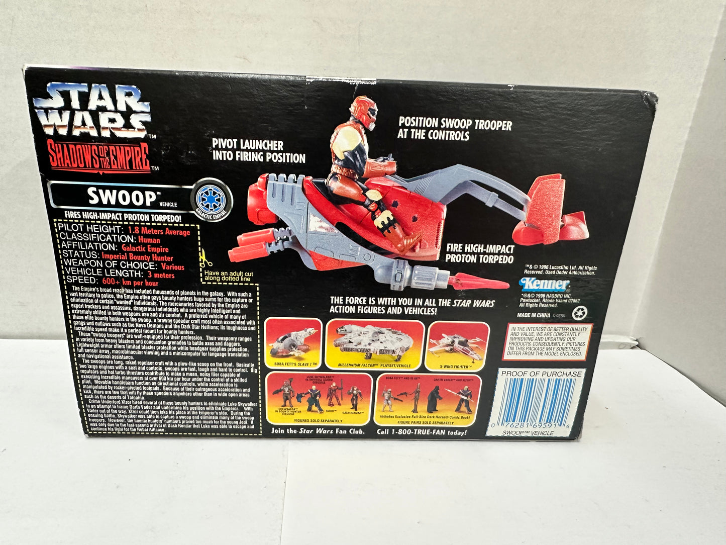 Star Wars Shadows of the Empire Swoop & Trooper 3.75" Figure Vehicle Set Hasbro