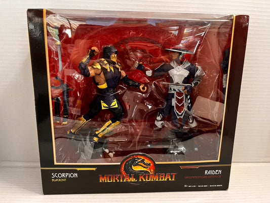 McFarlane Mortal Kombat Scorpion and Raiden 2 Pack 7" Action Figure Variant New