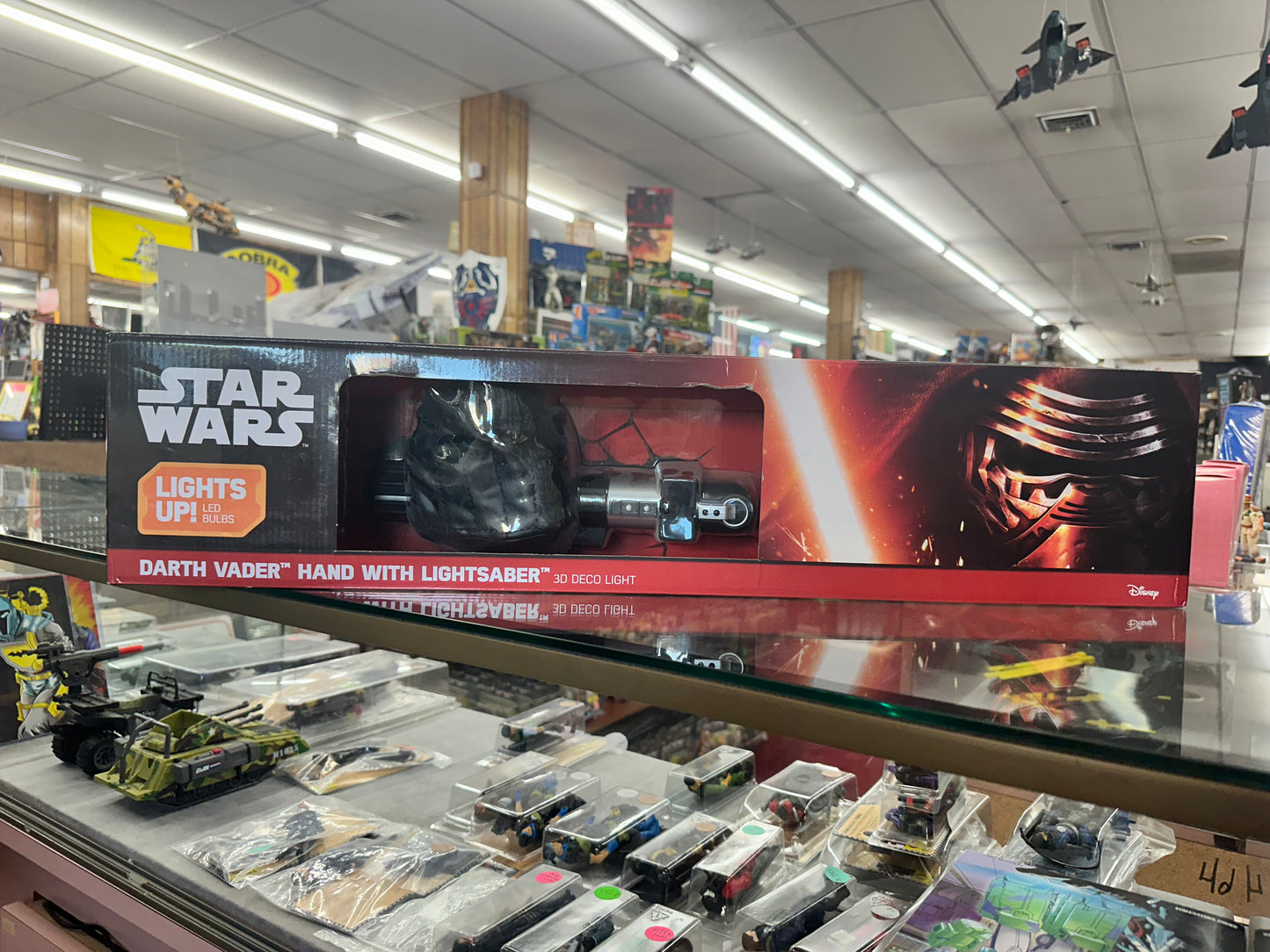 Darth Vader Lightsaber With Hand Star Wars 3D Light FX  3D Deco
