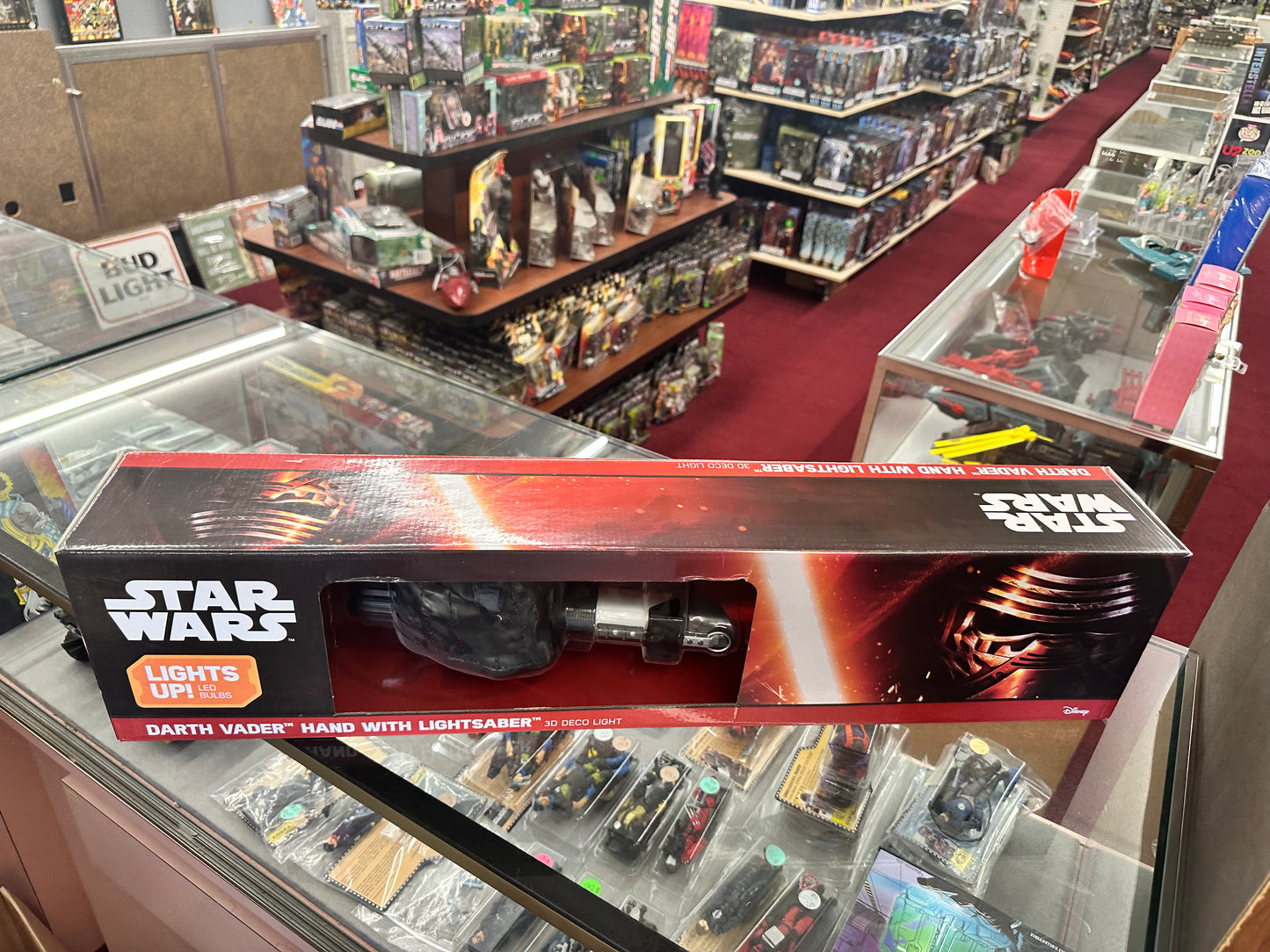 Darth Vader Lightsaber With Hand Star Wars 3D Light FX  3D Deco
