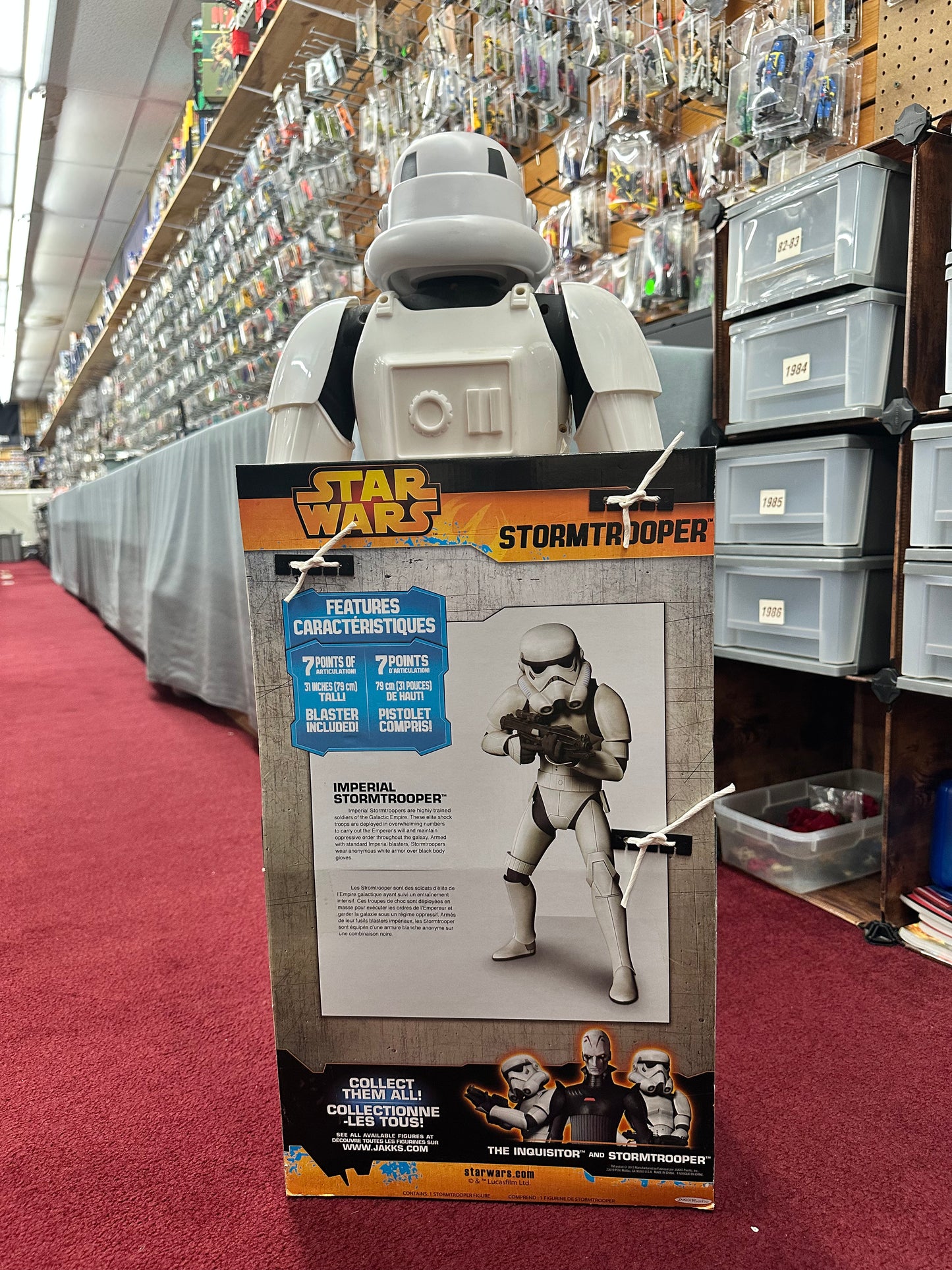 2014 Jakks Pacific Star Wars 31" Stormtrooper Action Figure New