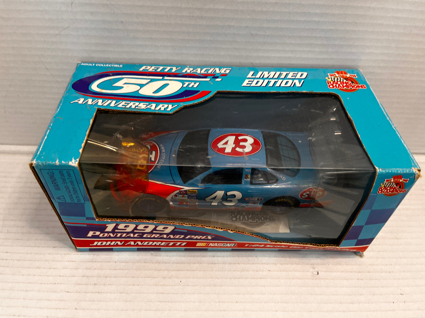 John Andretti #43 STP Pontiac 1999 1:24 50th Petty Racing Anniv. NEW