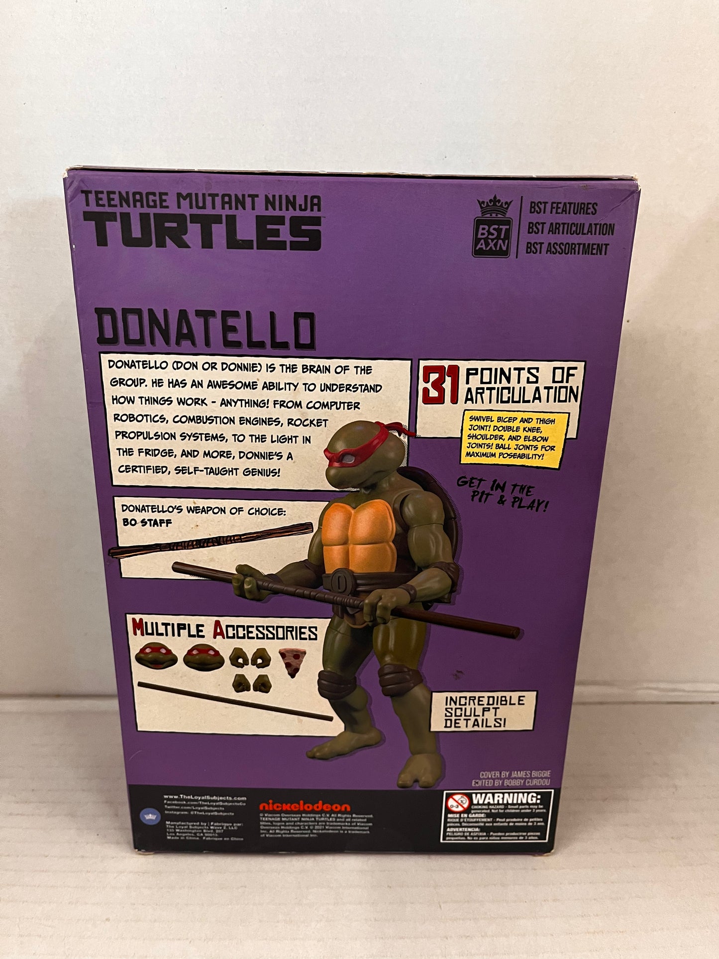 BST AXN TMNT Best of Donatello Action W/ Comic Book Teenage Mutant Ninja Turtles