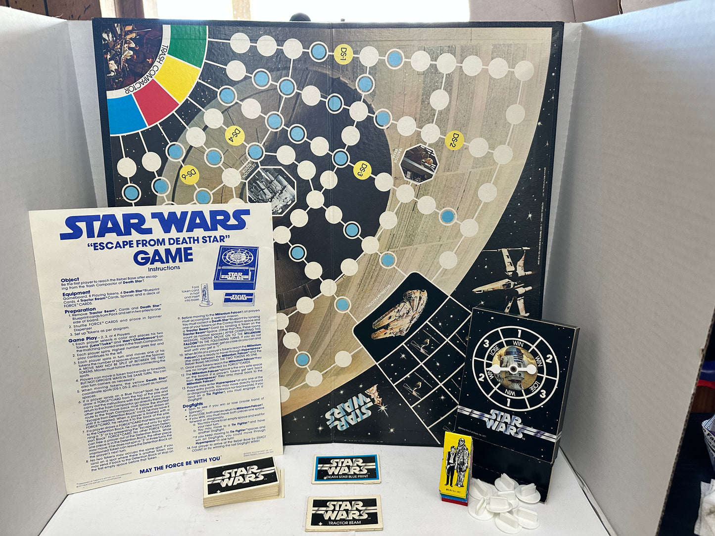 Star Wars Escape From the Death Star 1977 Kenner Board Game Complete Vintage