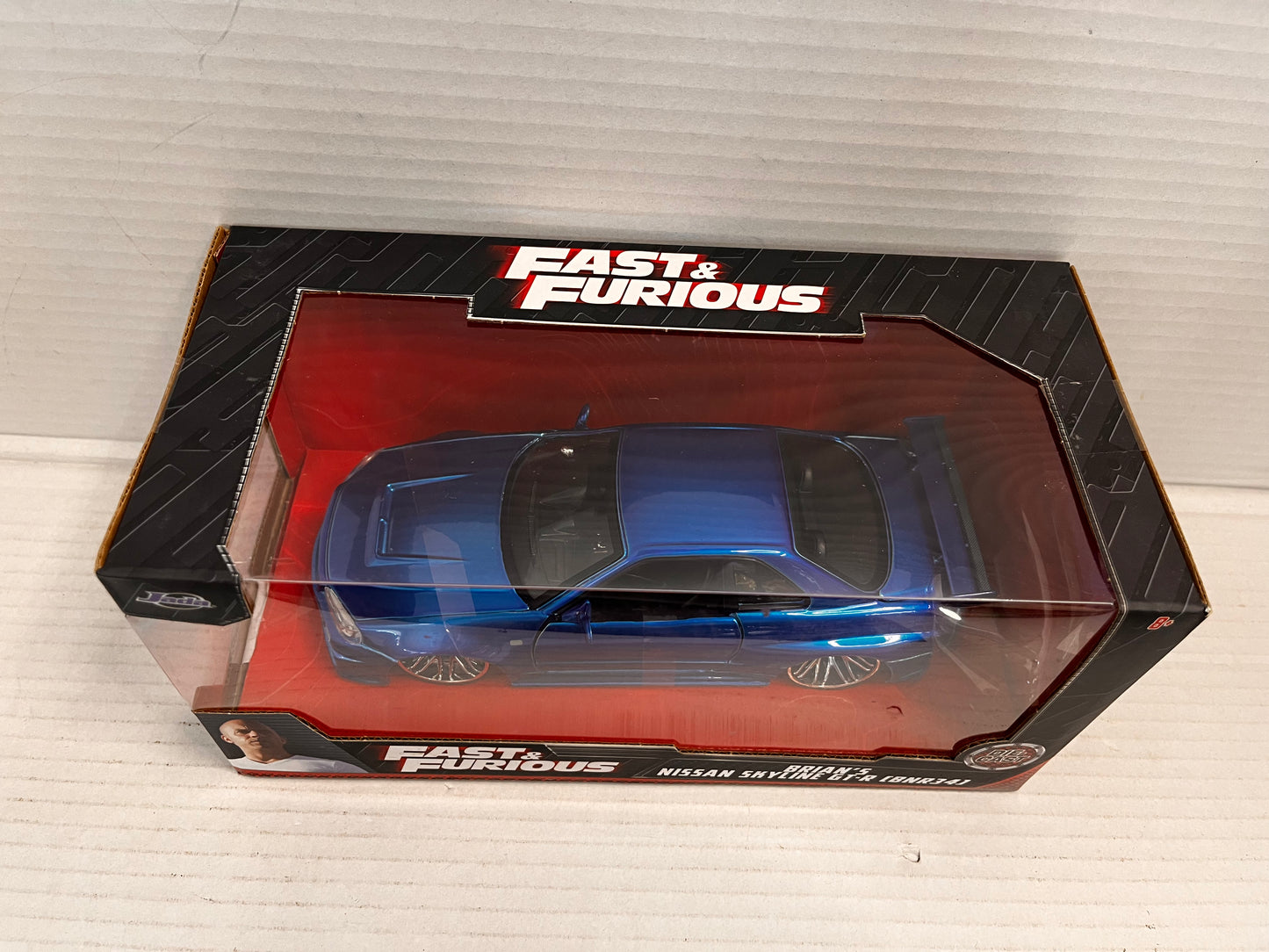 THE FAST AND THE FURIOUS DIECAST 2002 NISSAN SKYLINE GT-R R34 - 1:24 SCALE NIB