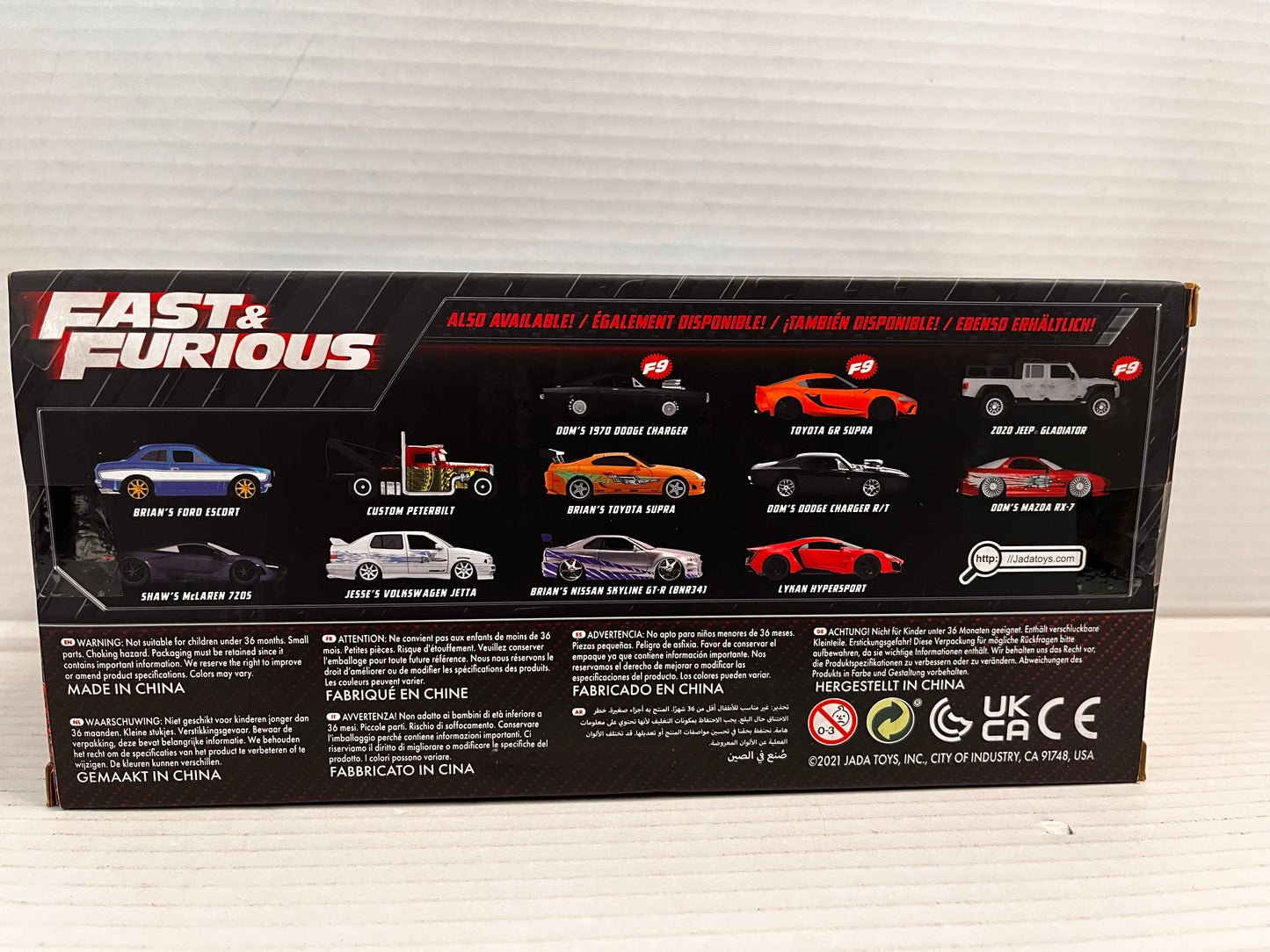 THE FAST AND THE FURIOUS DIECAST 2002 NISSAN SKYLINE GT-R R34 - 1:24 SCALE NIB