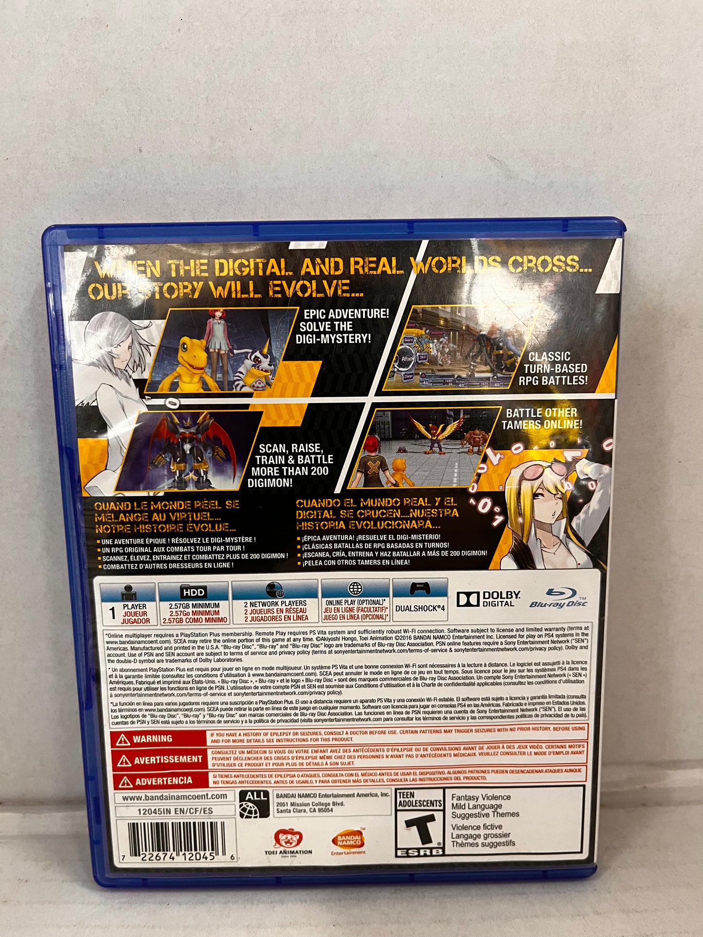 Digimon Story: Cyber Sleuth (Sony PlayStation 4, 2016)