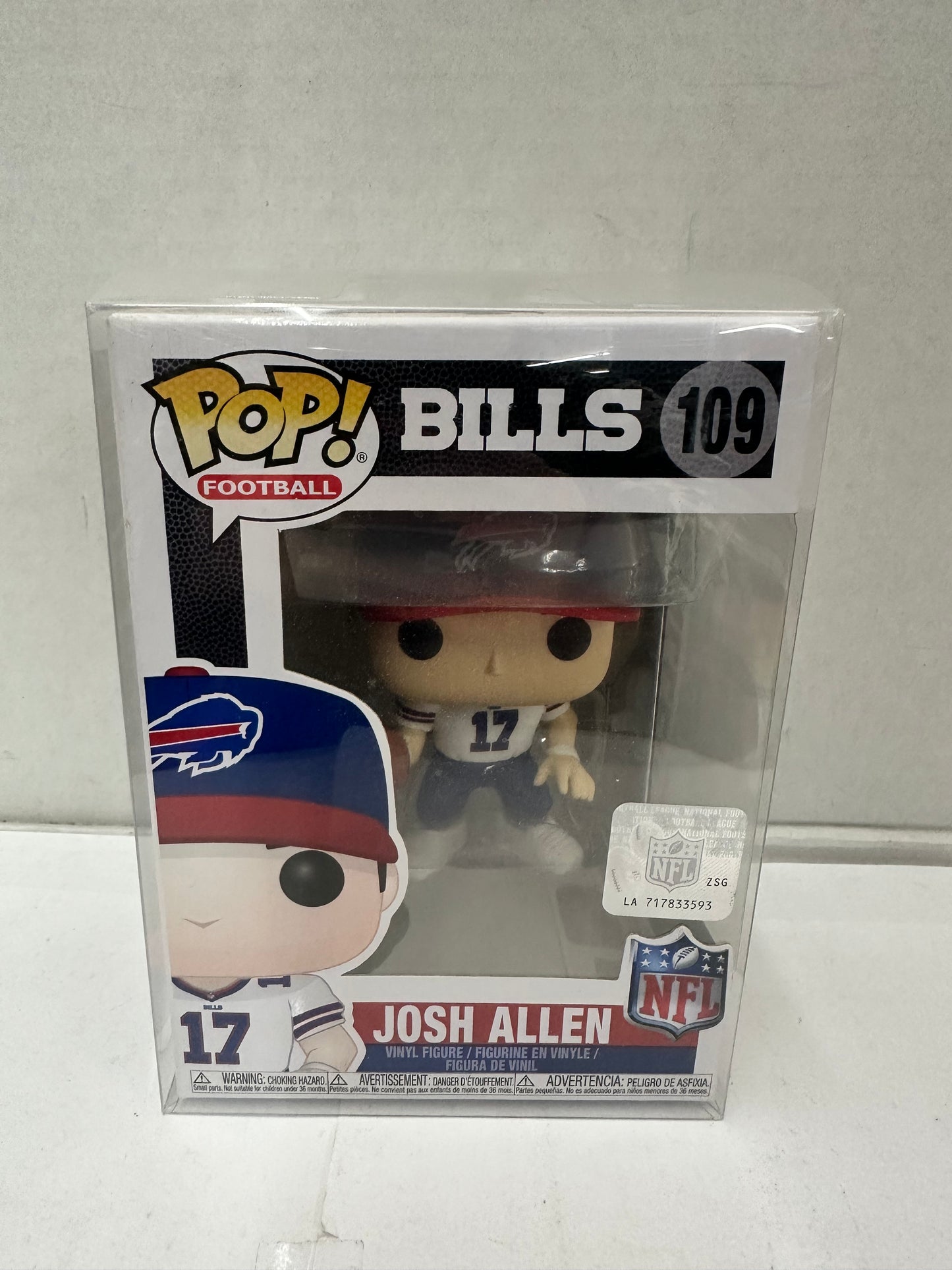 Funko Pop! Vinyl: Josh Allen #109 *Buffalo Bills* W/ Pop Protector