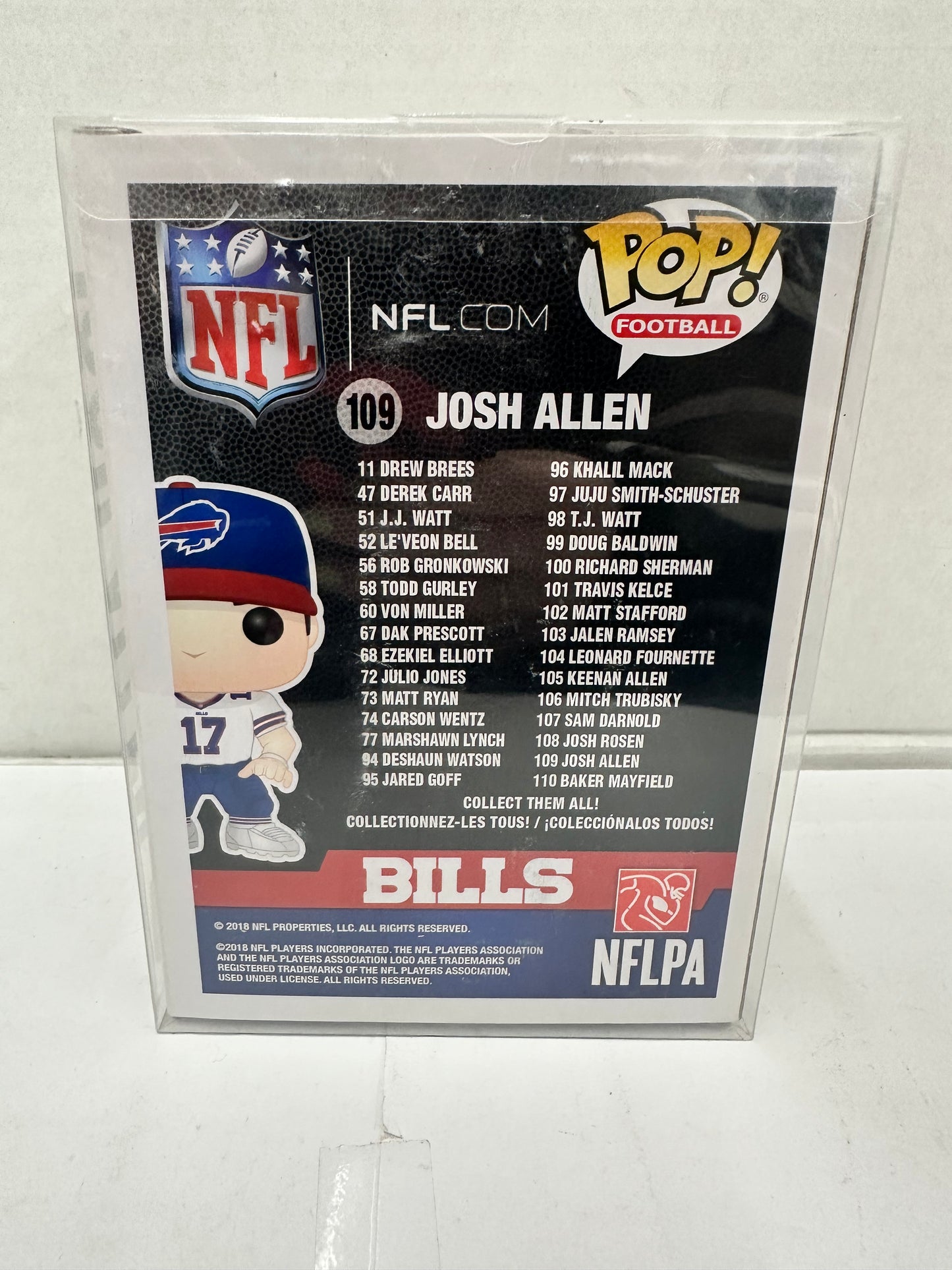 Funko Pop! Vinyl: Josh Allen #109 *Buffalo Bills* W/ Pop Protector