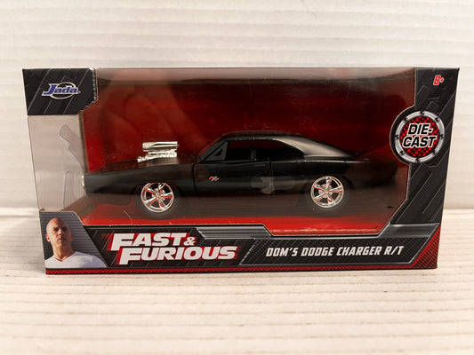 Fast and Furious Doms Dodge Charger R/T Matte Black 1:32 Scale Jada