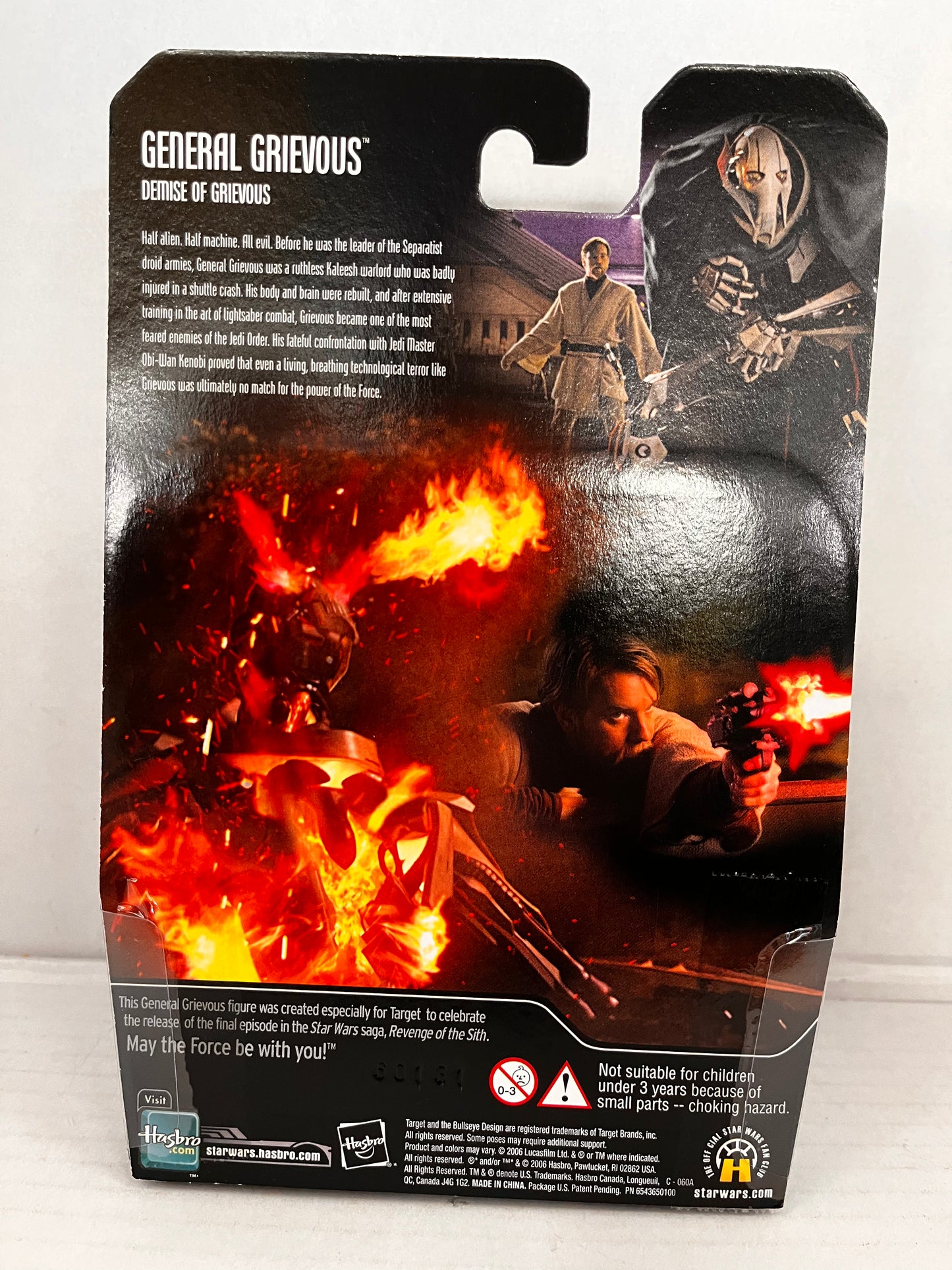 2006 New MOC Hasbro Star Wars Revenge of the Sith General Grievous Target J38