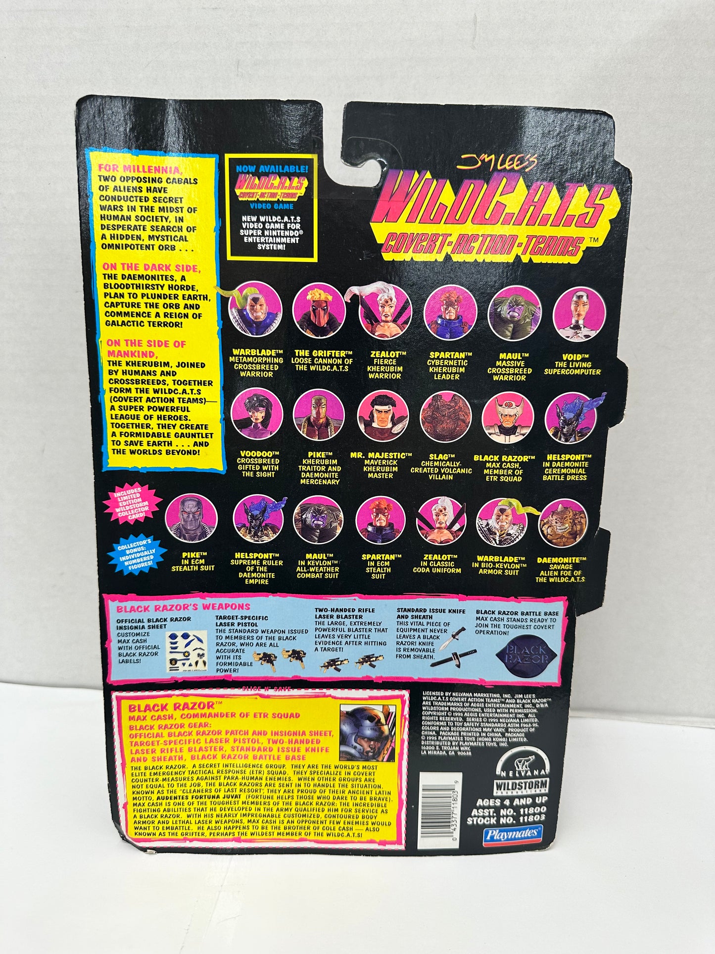 Black Razor 1995 WILDCATS Playmates Image Universe NEW