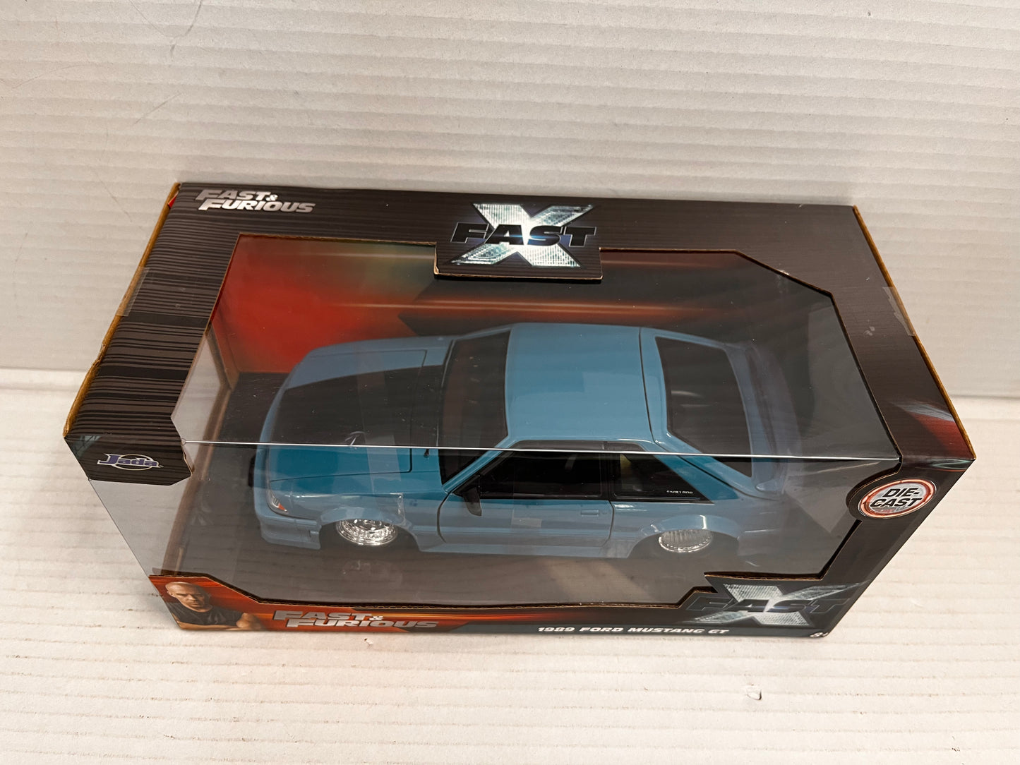 Jada 1:24 Fast & Furious Jakob's 1989 Ford Mustang GT Blue Diecast Car