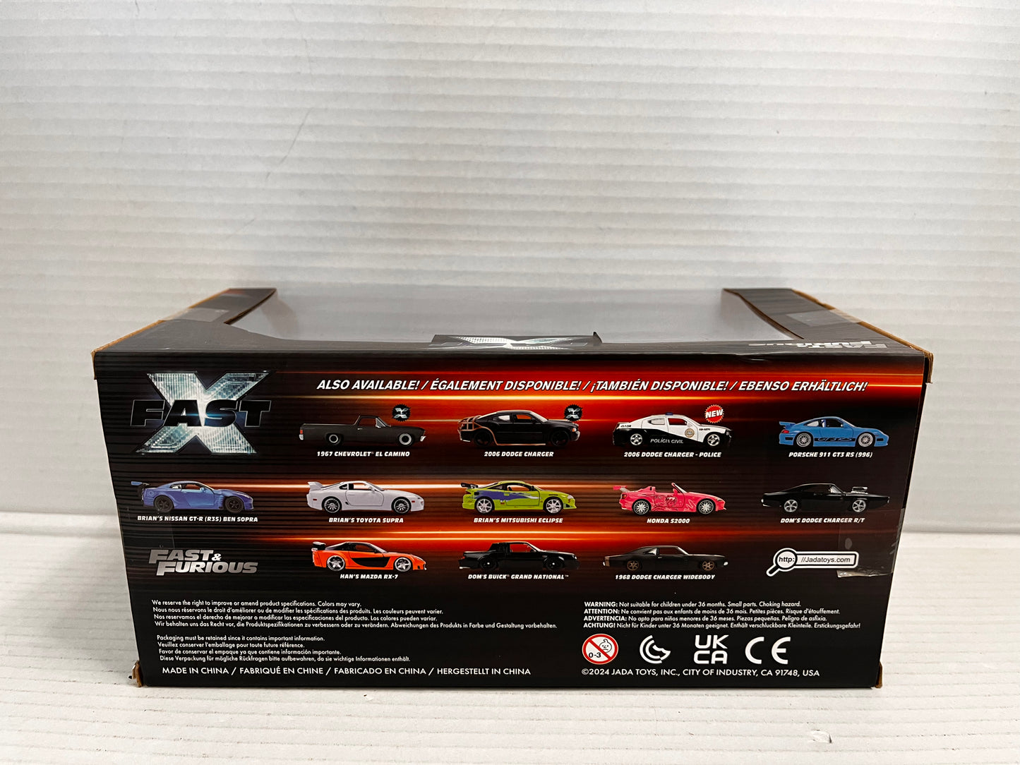 Jada 1:24 Fast & Furious Jakob's 1989 Ford Mustang GT Blue Diecast Car