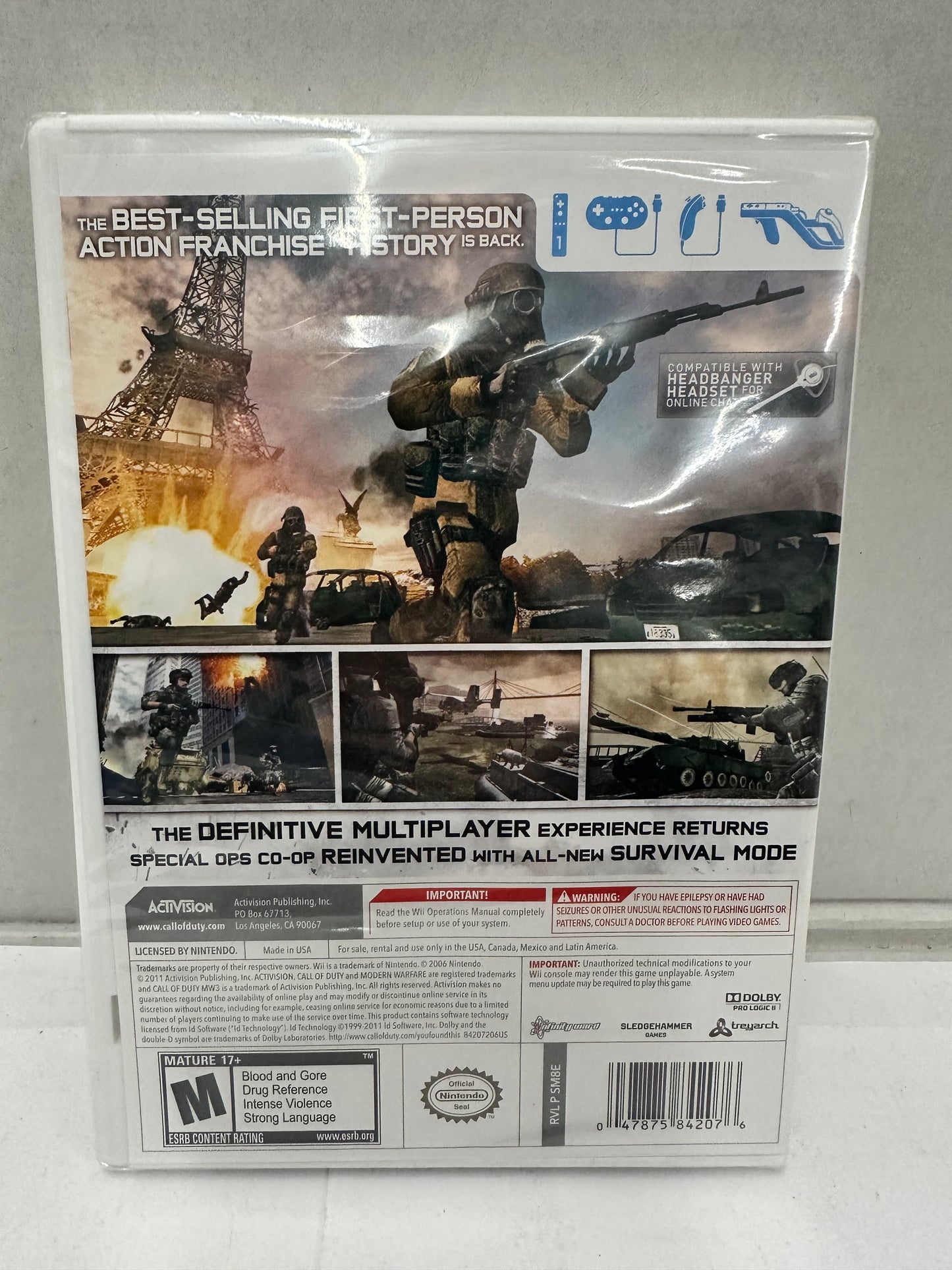 Call Of Duty Modern Warfare 3 - Nintendo Wii Factory Sealed