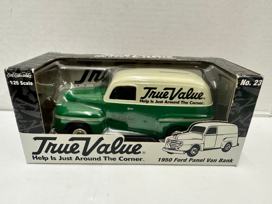Ertl Collectibles 1:25 Scale Die Cast True Value 1950 Ford Panel Van Bank No. 23