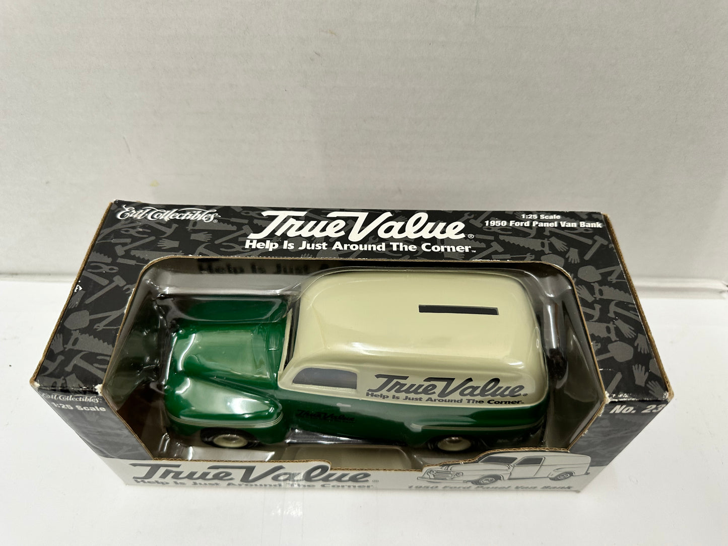 Ertl Collectibles 1:25 Scale Die Cast True Value 1950 Ford Panel Van Bank No. 23