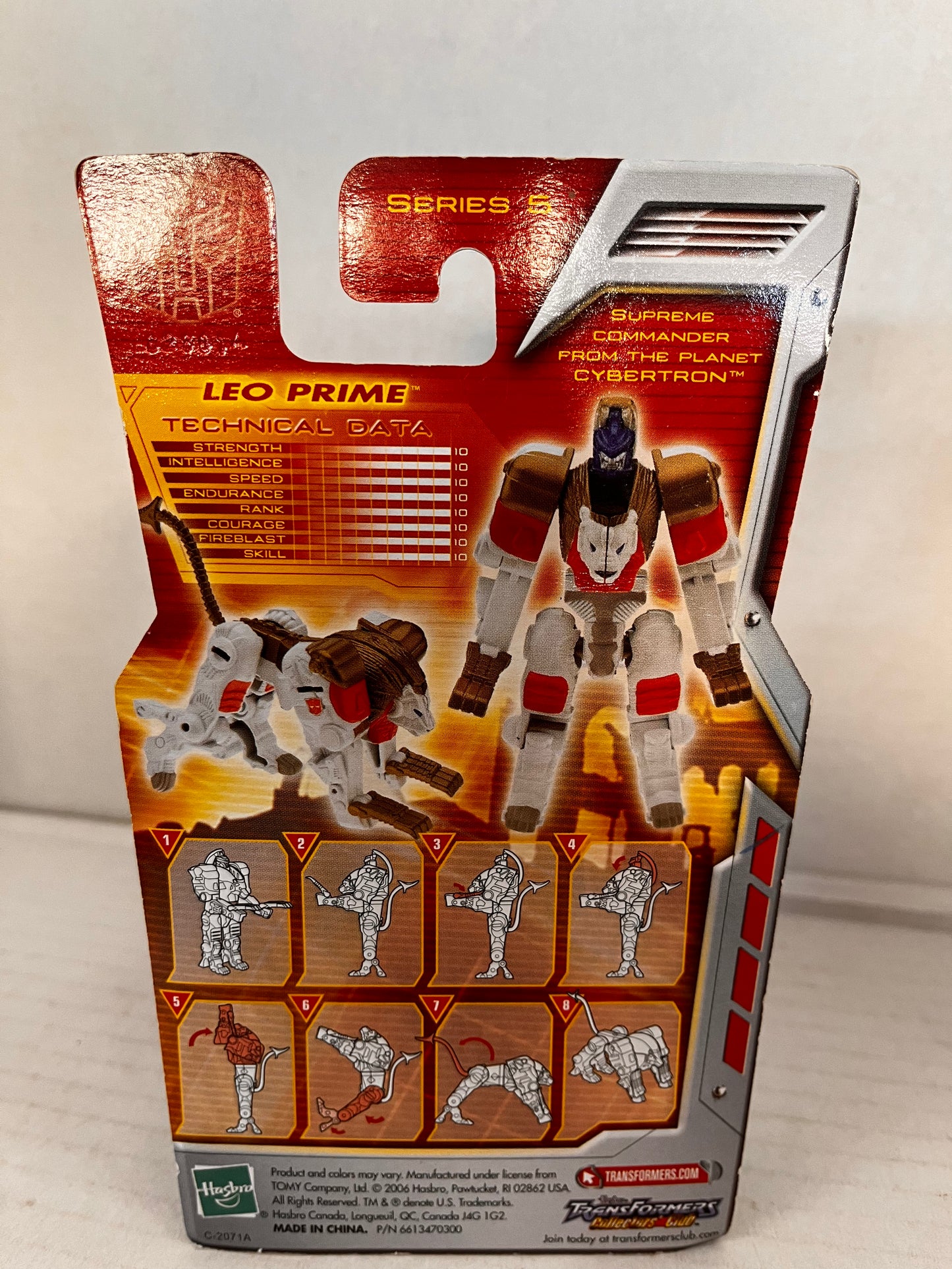 Transformers Classics Leo Prime Hasbro Legends Class 2006