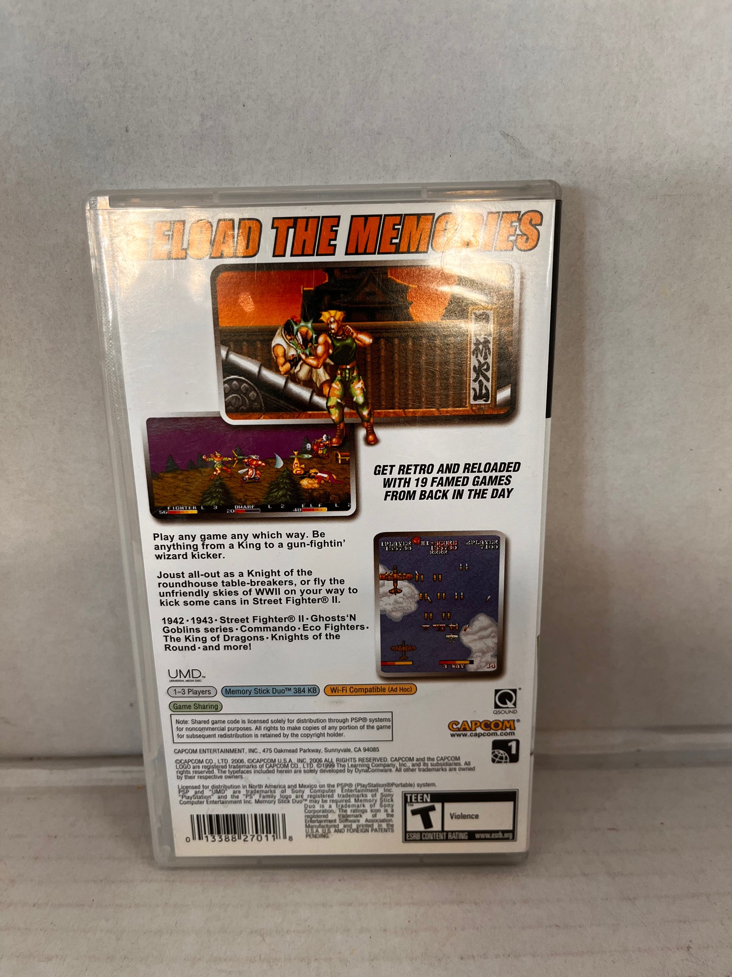 Capcom Classics Collection Reloaded (Sony PSP) CIB